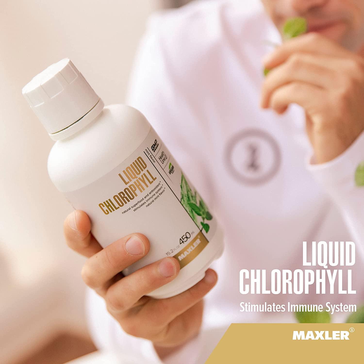 Maxler Chlorophyll Liquid Mint Flavor Internal Deodorant for Body