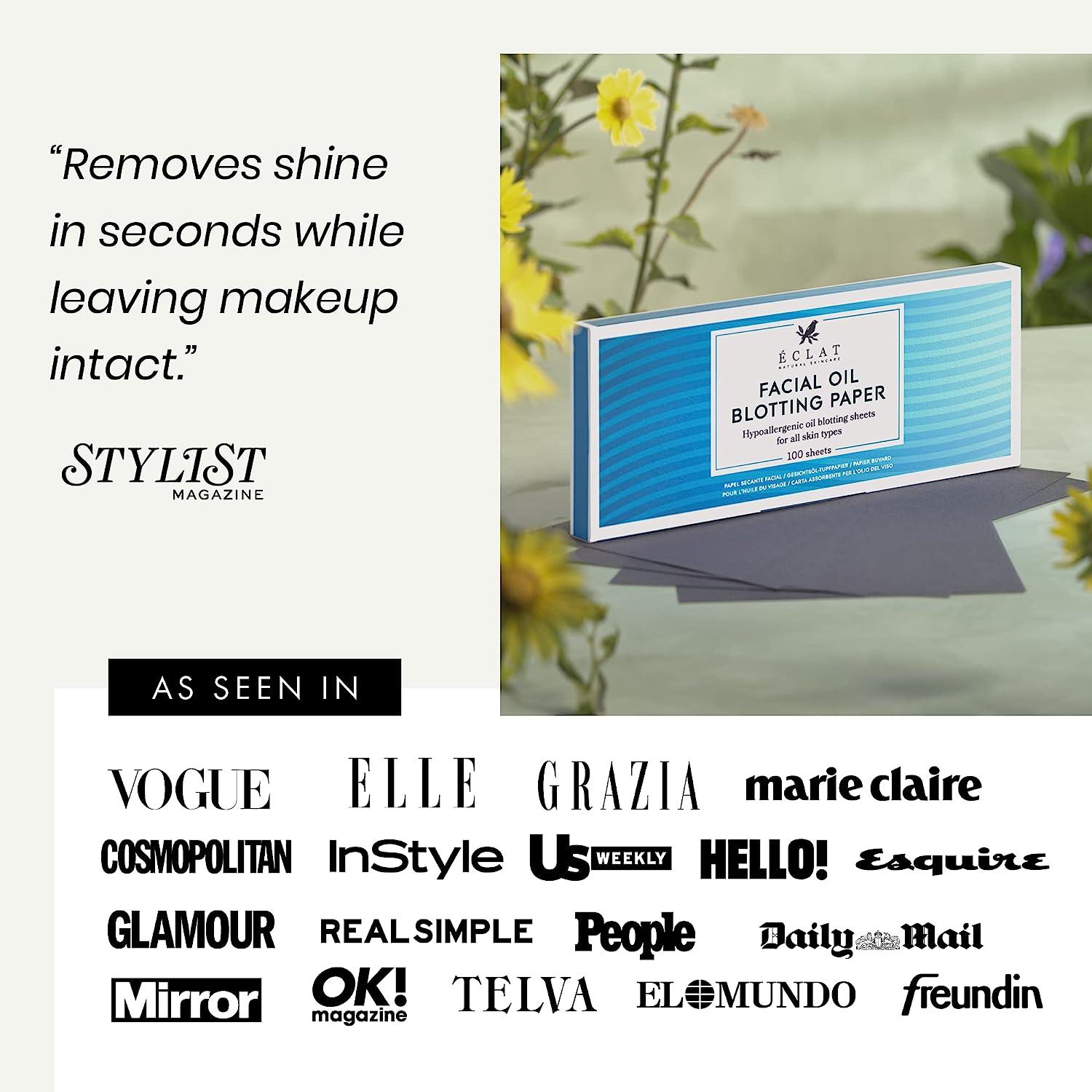 Activated Bamboo Charcoal Oil Blotting Sheets for Face 100 Sheets for