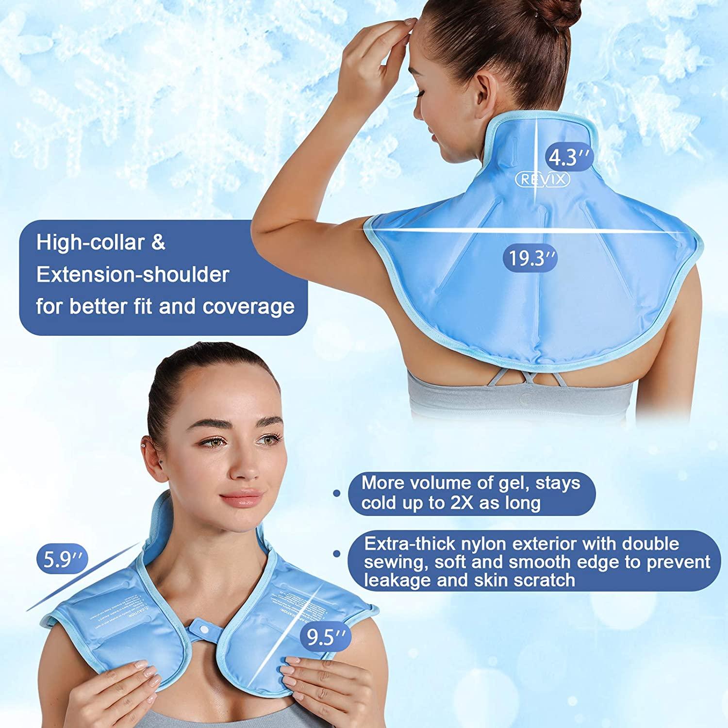 REVIX Ice Pack for Neck and Shoulders Upper Back Pain Relief, Large