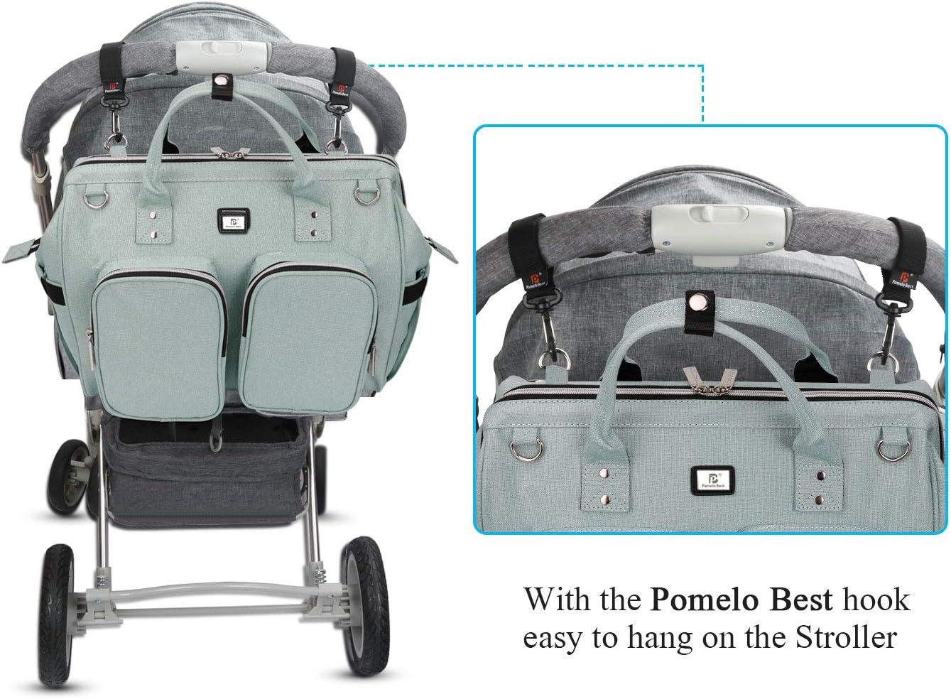 Pomelo Best Baby Changing Bag with Pram Clips and Changing Mat Mint
