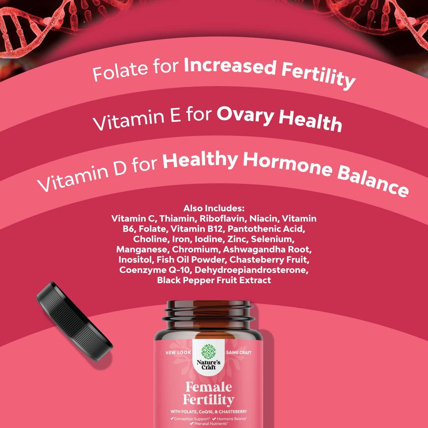 Prenatal Multivitamin Female Fertility Supplement Natural Fertility