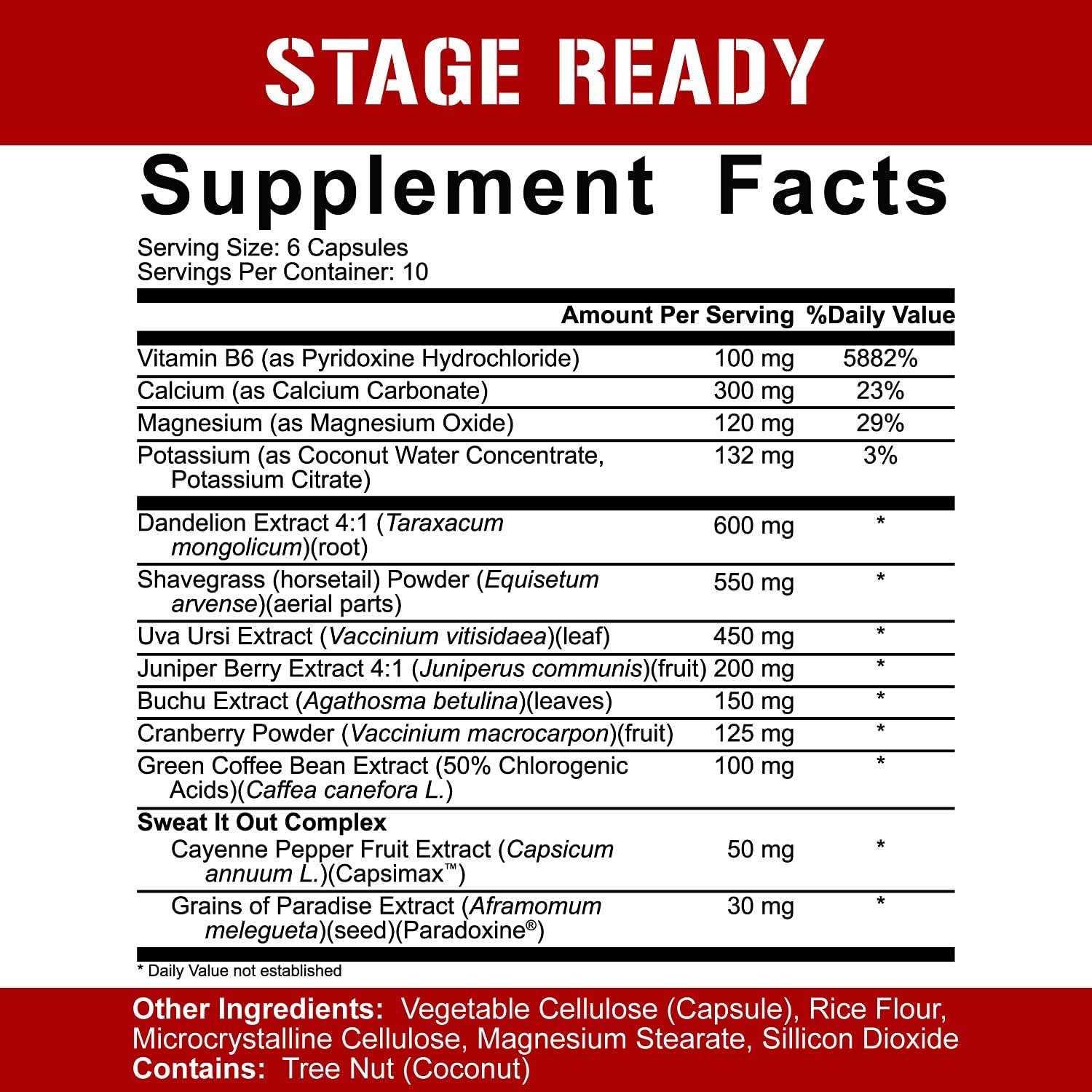 5 Nutrition Stage Ready Diuretic Extra Strength Competition Diuretic