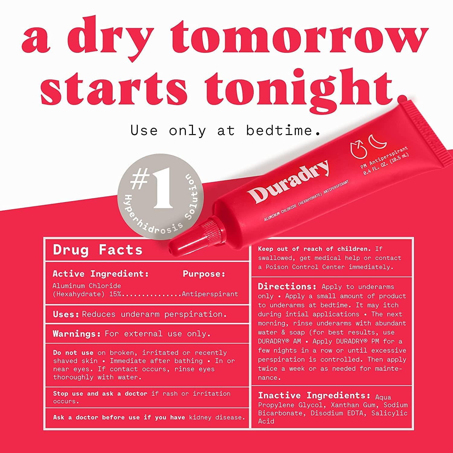 Duradry 2Step Protection System AM Deodorant PM Antiperspirant Gel