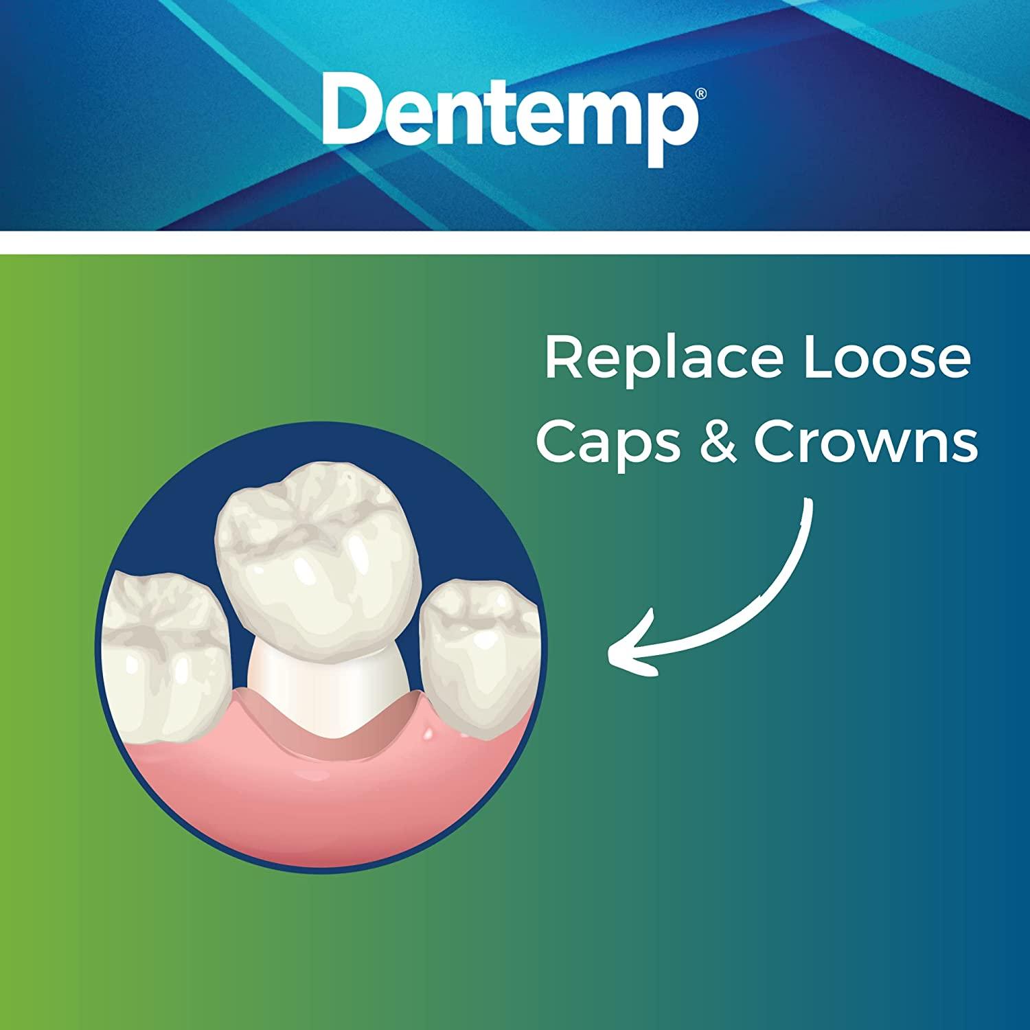 Dentemp RecapIt Cap and Crown Repair Dental Kit Fast Acting Formula