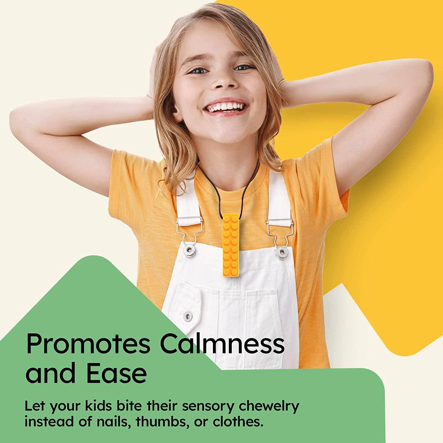Gafly Sensory Chewing Tool Necklace for Kid's Sensory Integration with