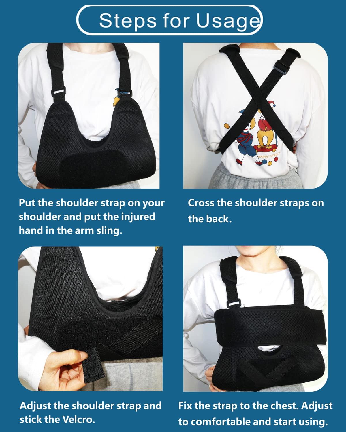 DouHeal Medical Kids Arm Sling Breathable, Adjustable Toddler Arm