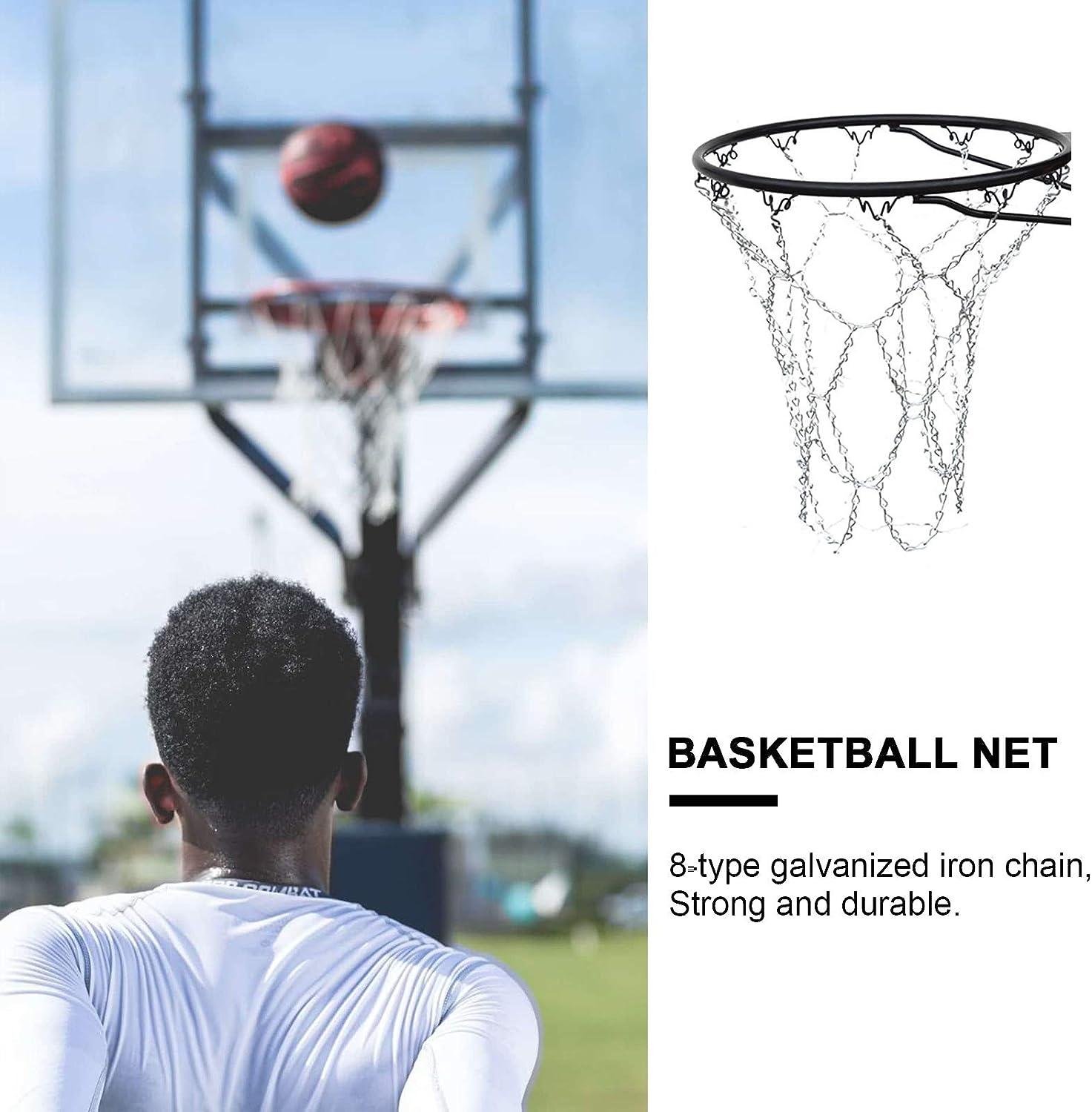 LIOOBO Iron Chain Basketball Net Professional Standard Basketball Goal
