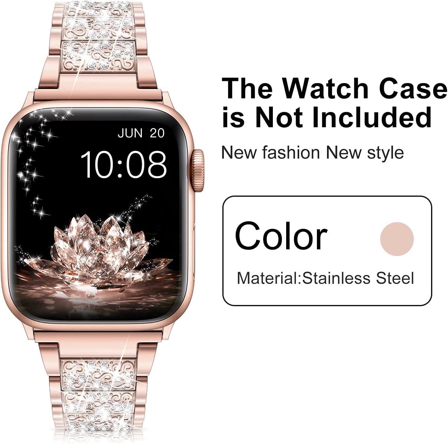 Stainless Steel Wrist Watch Band Strap Bracelet Apple Watch Series 6/5/4/3/2/1