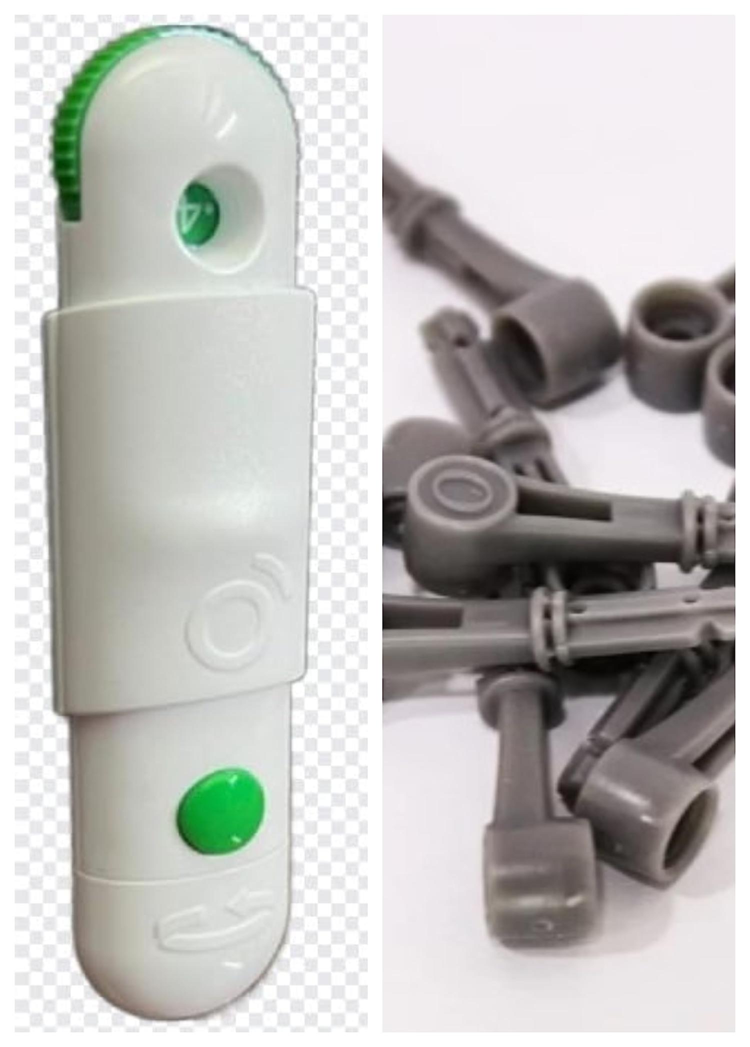 Blood Glucose Lancing Device with 25 Free Lancets