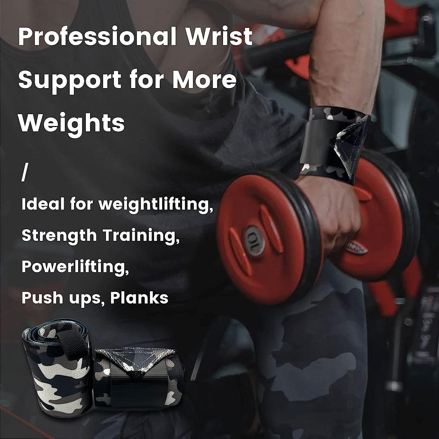 LERIYUFS Wrist Wraps for Weightlifting Men, 18" Professional Mixed Color Lifting Wrist Wraps
