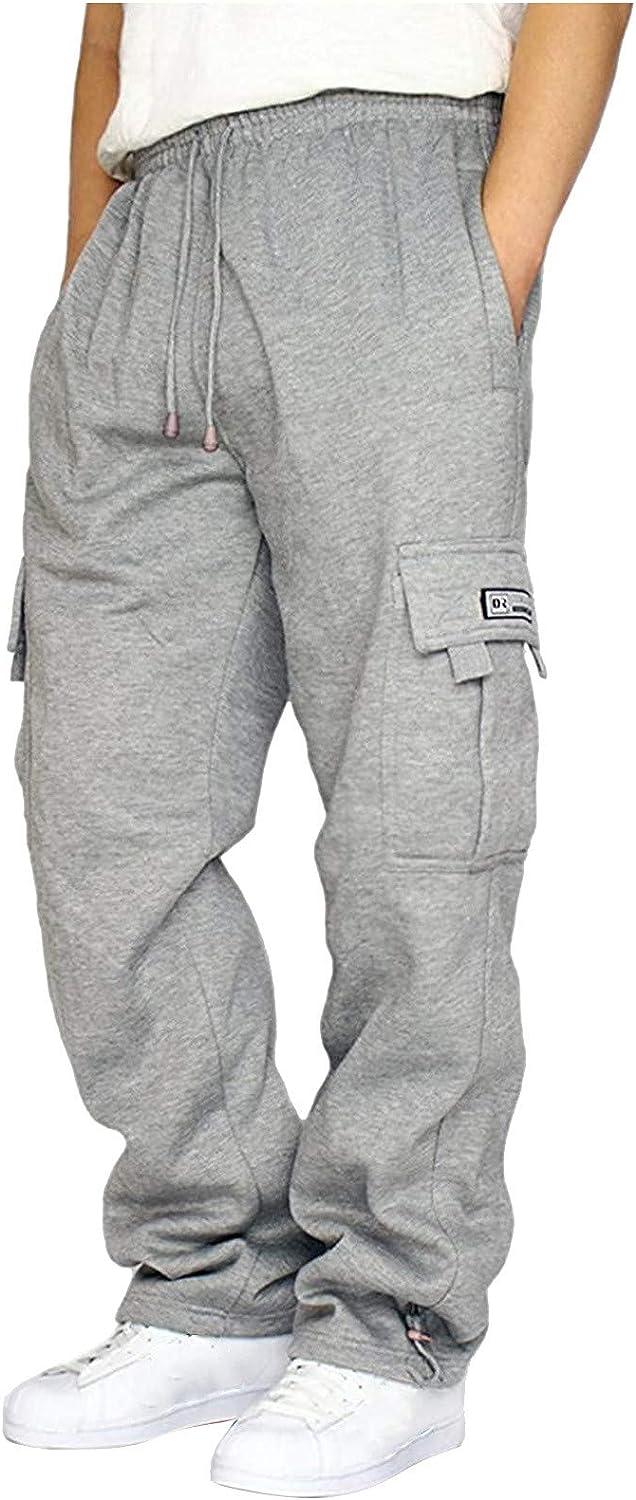 Work Pants for Women Construction Plus Size Sweatpants Elastic Middle  Waisted Trousers Solid Straight Leg Clothes 5X-Large Gray