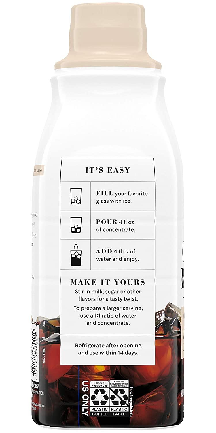 Starbucks Cold Brew Concentrate, 32 Fl Oz (Madagascar Vanilla + Caramel
