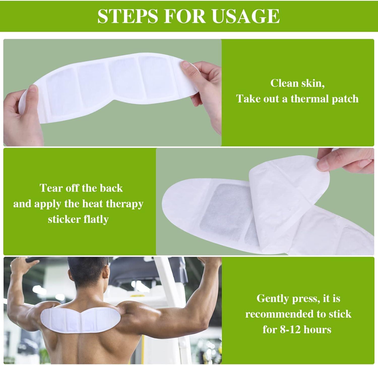 AlAREWO Portable Heat Therapy Patches for Pain Relief NonMedicated