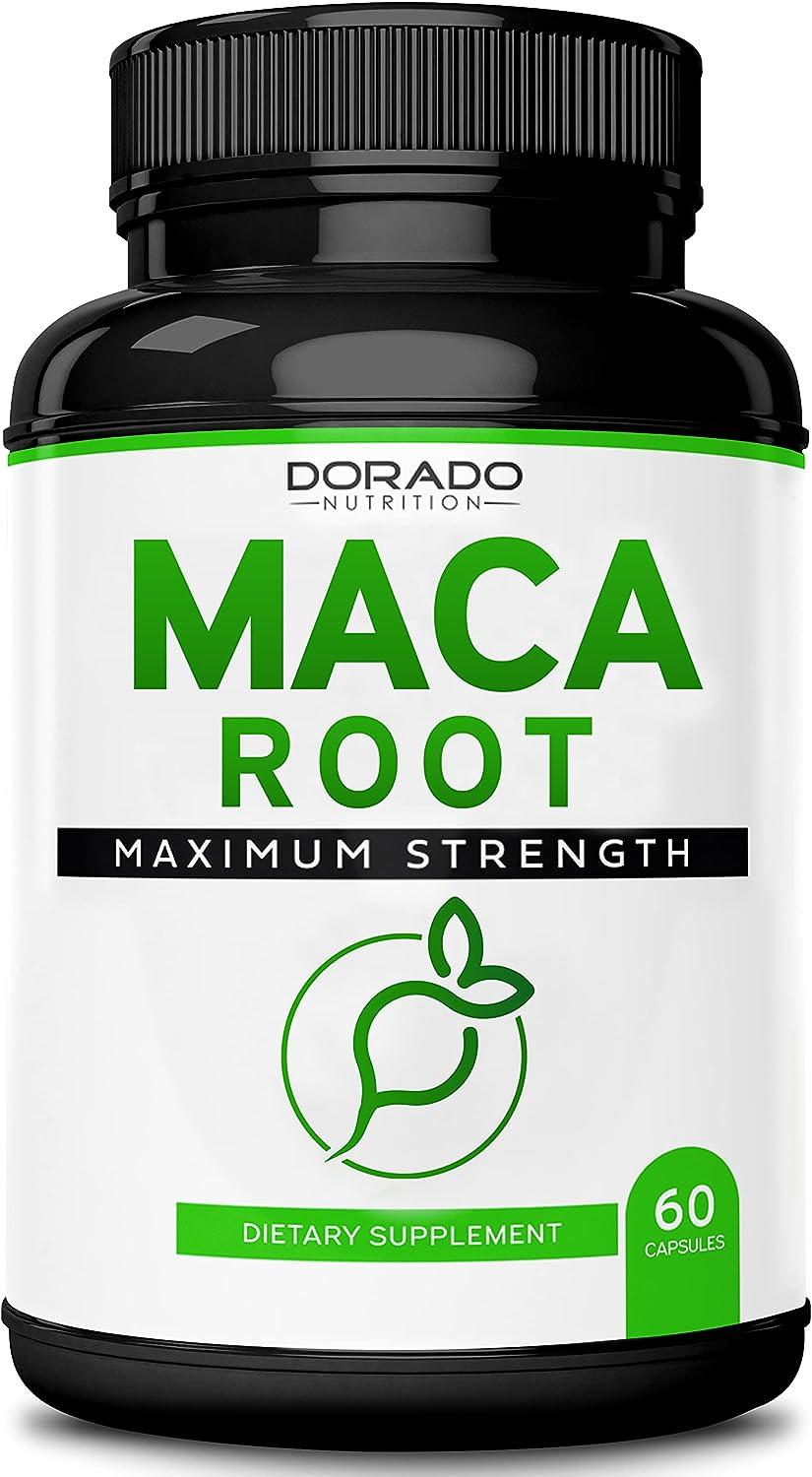 Maca Root Capsules for Men & Women 15,000mg Extract Equivalent and