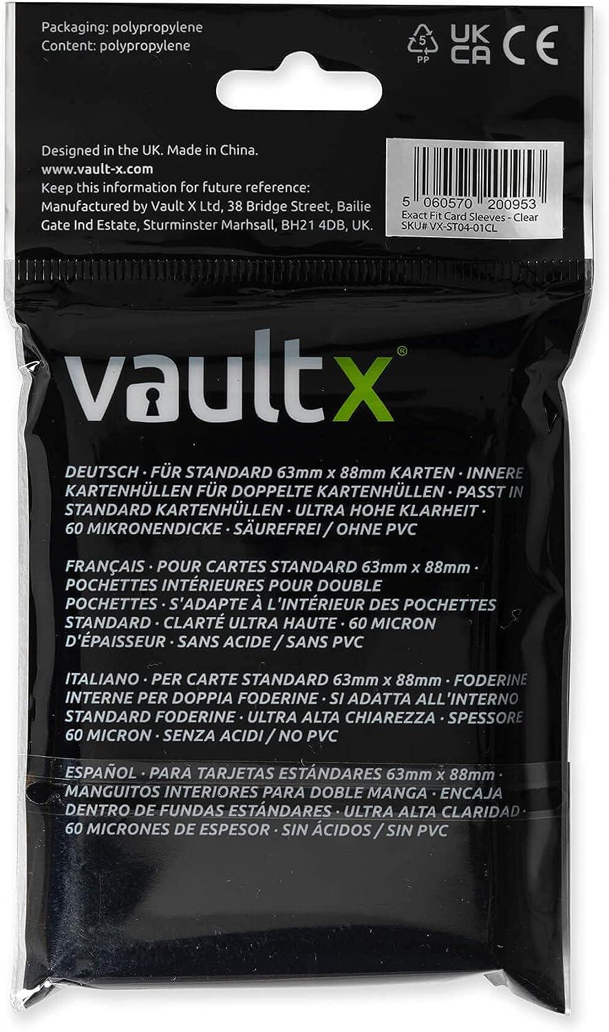vault x card sleeves Premium Card Sleeves Standard Size Clear Card Sleeve Fits Inner Card S –  Greenstreak Cards main image 0