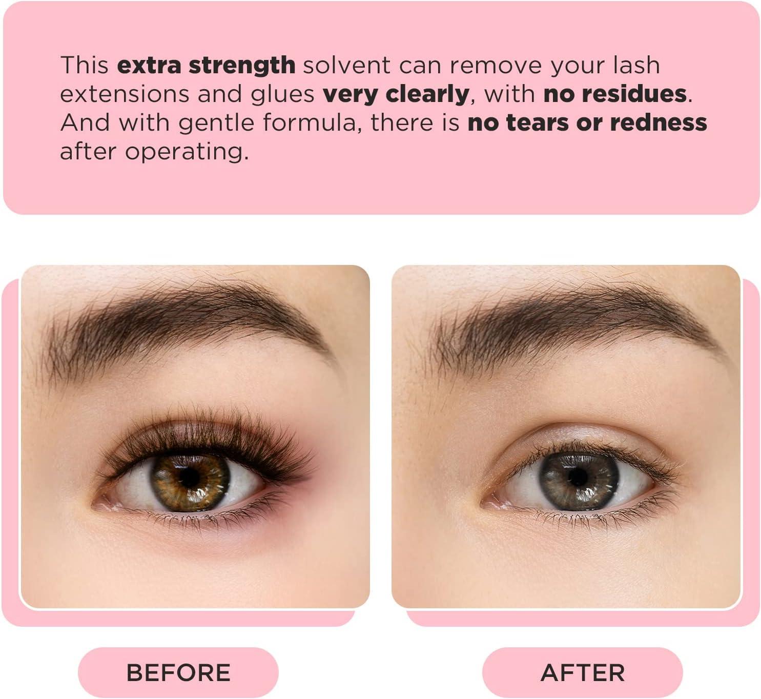 LASHVIEW Eyelash Extension Remover 0.84 Fl Oz/25ml Eyelash Remover for
