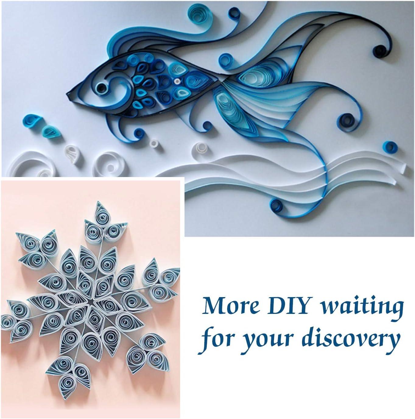 TUPARKA 19 Pcs Paper Quilling Kits 45 Colors 900 Strips Quilling Art