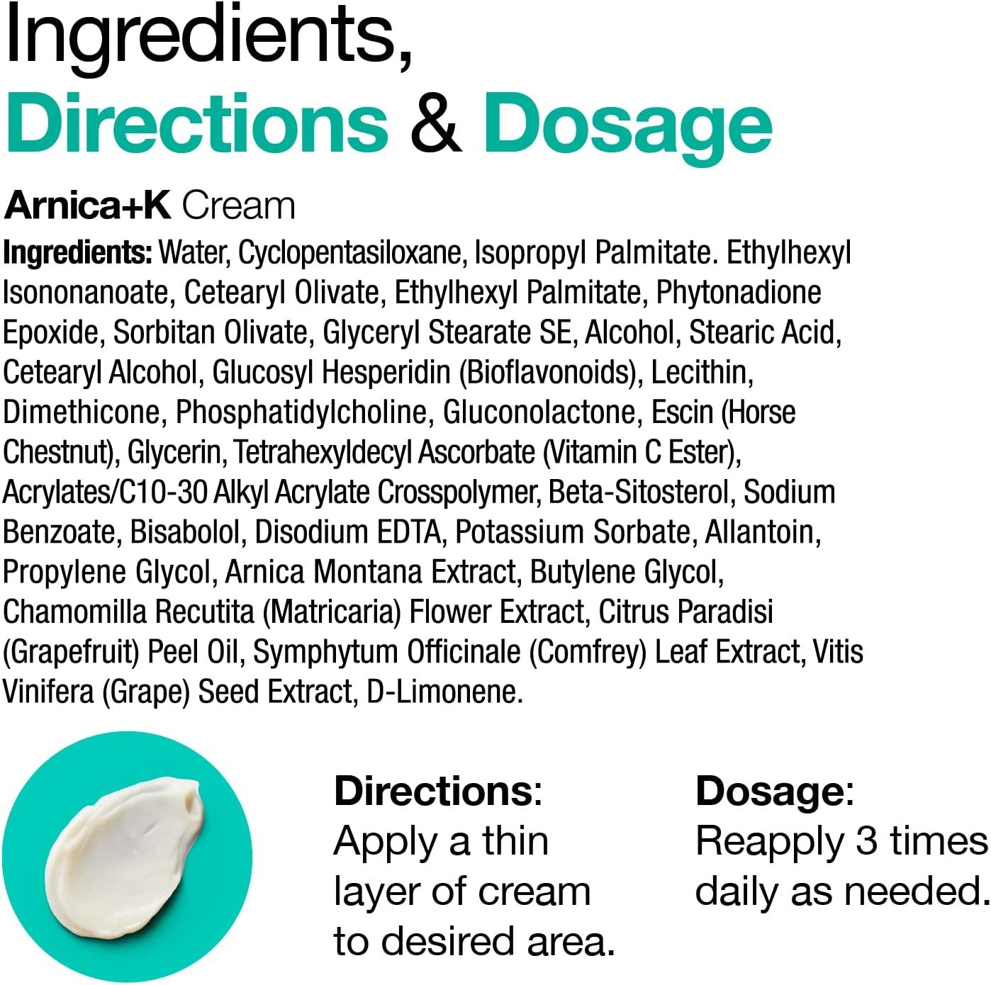 VitaMedica Arnica Vitamin K Topical Cream Sensitive Skin Softens Calms