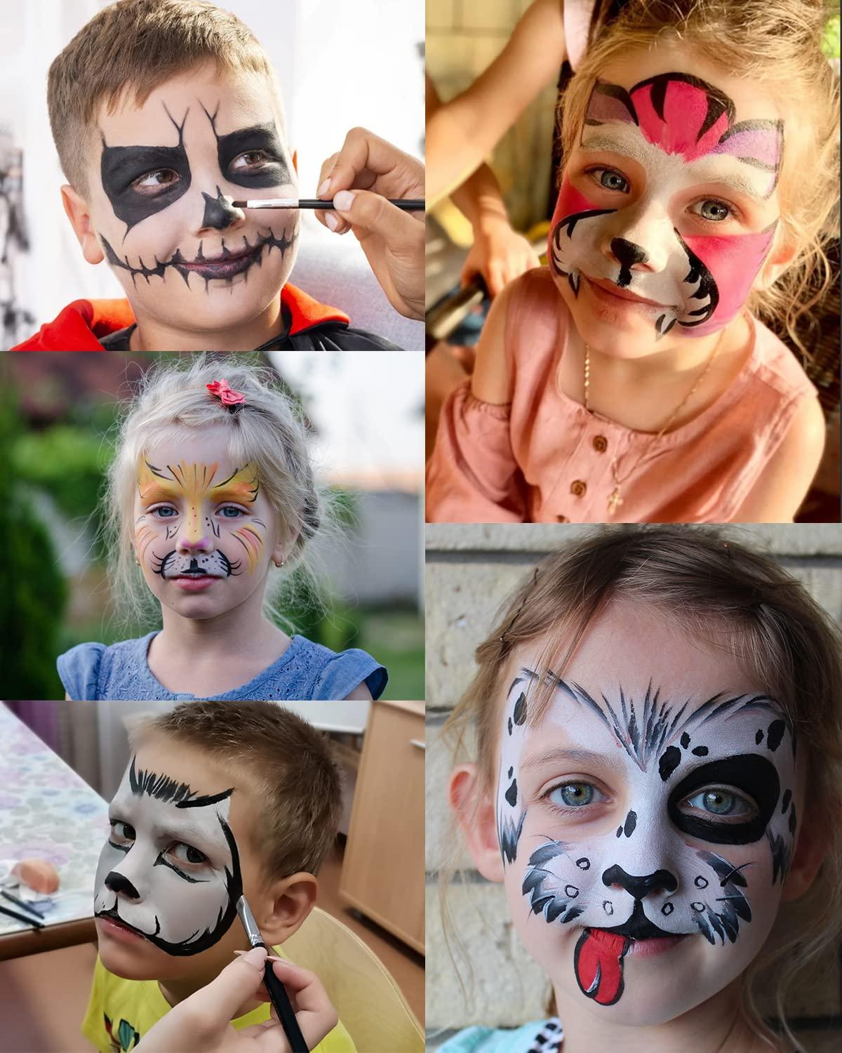 Bowitzki Halloween Makeup Set – Mit Kunstblut, Narbenwachs, Pinsel & Schwämmen