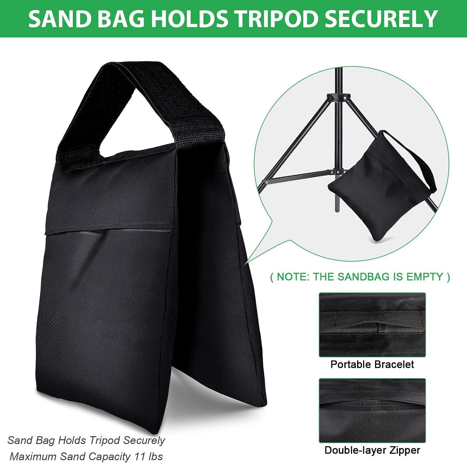 HPUSN 10ft Backdrop Stand & 30x30 Softbox Lighting Kit - Photo Video Studio Setup