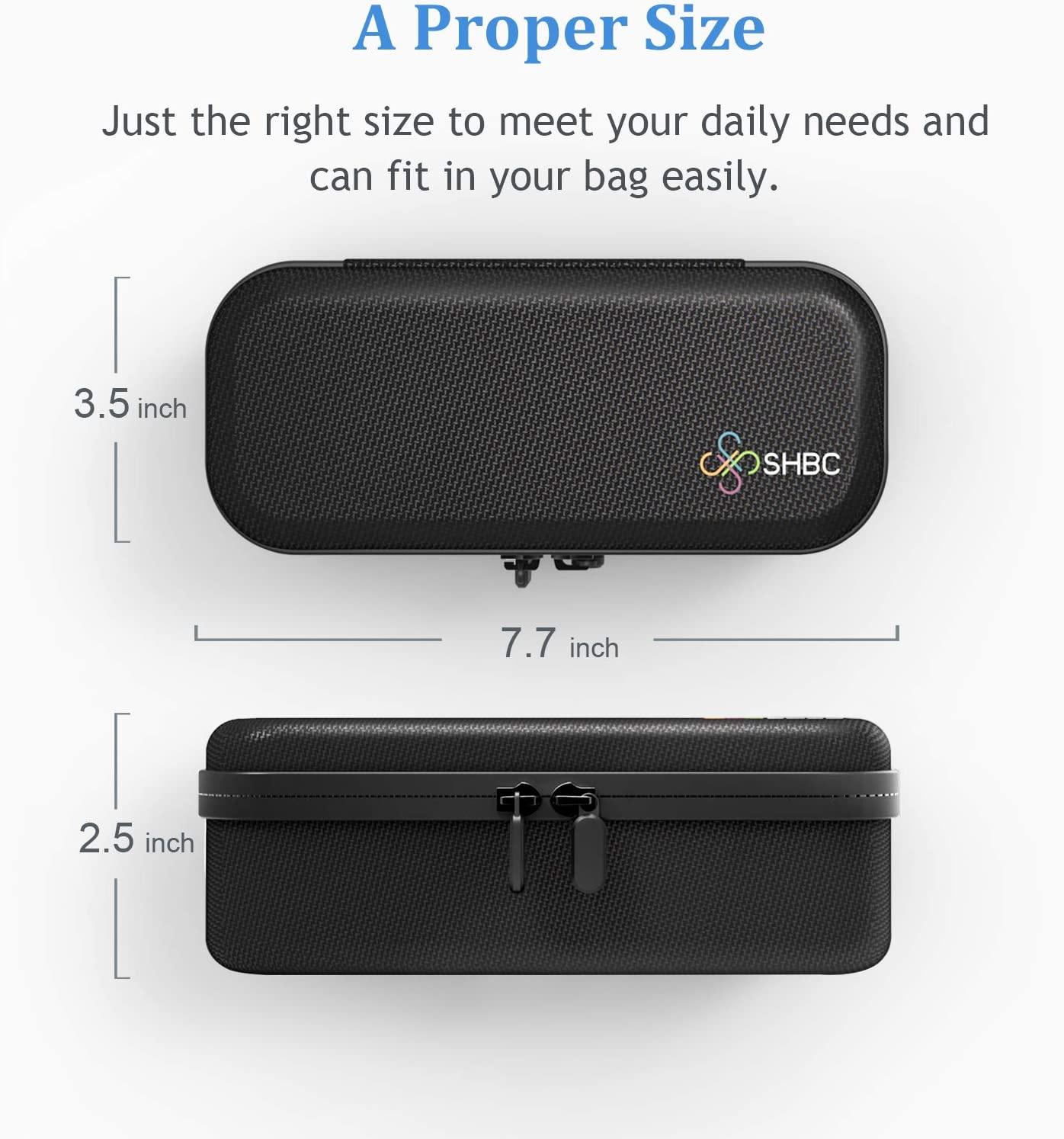 SHBC Insulin Vial Travel Case with Ice Pack Black Diabetic Medical