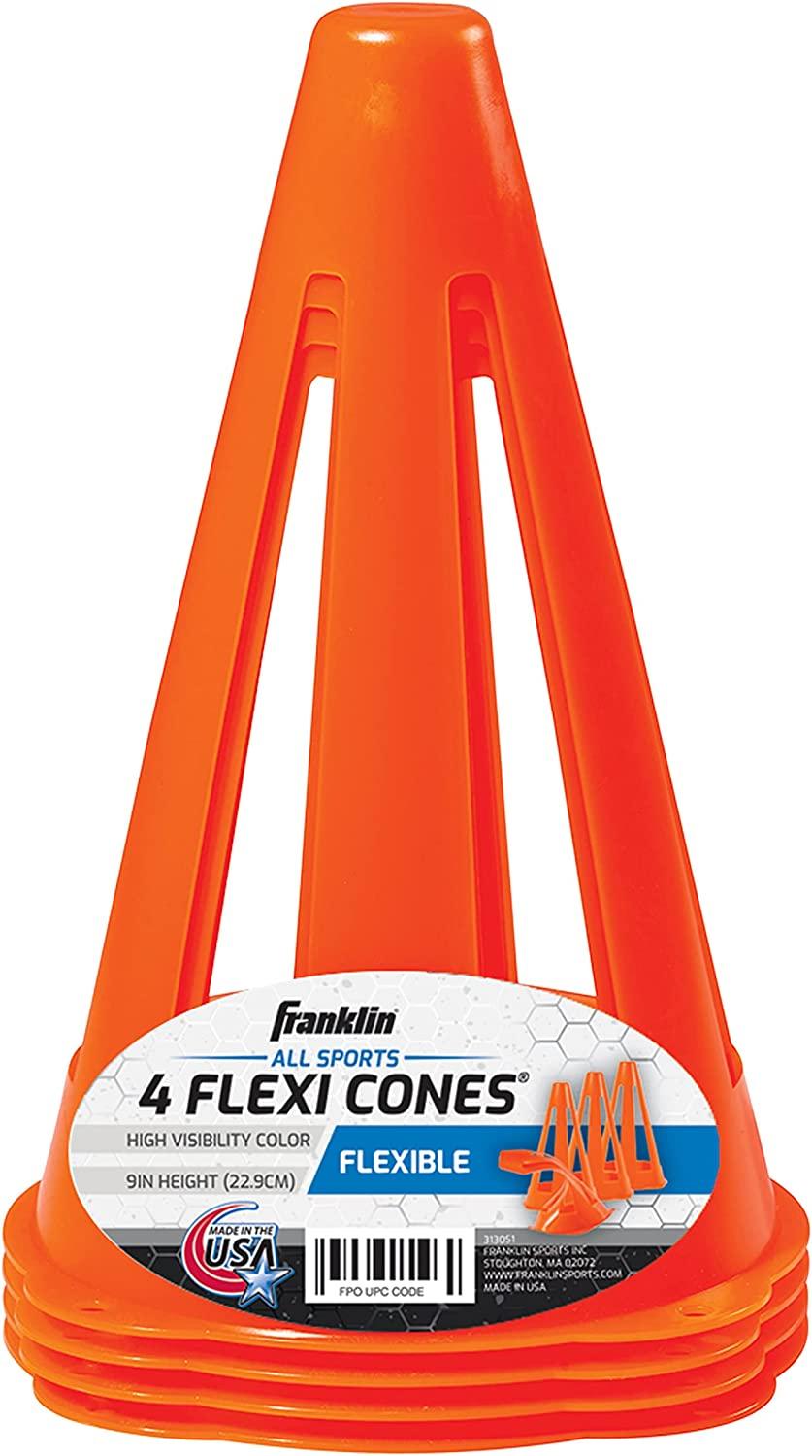 Franklin Sports Plastic Soccer Cones Mini Sports Cones for Drills