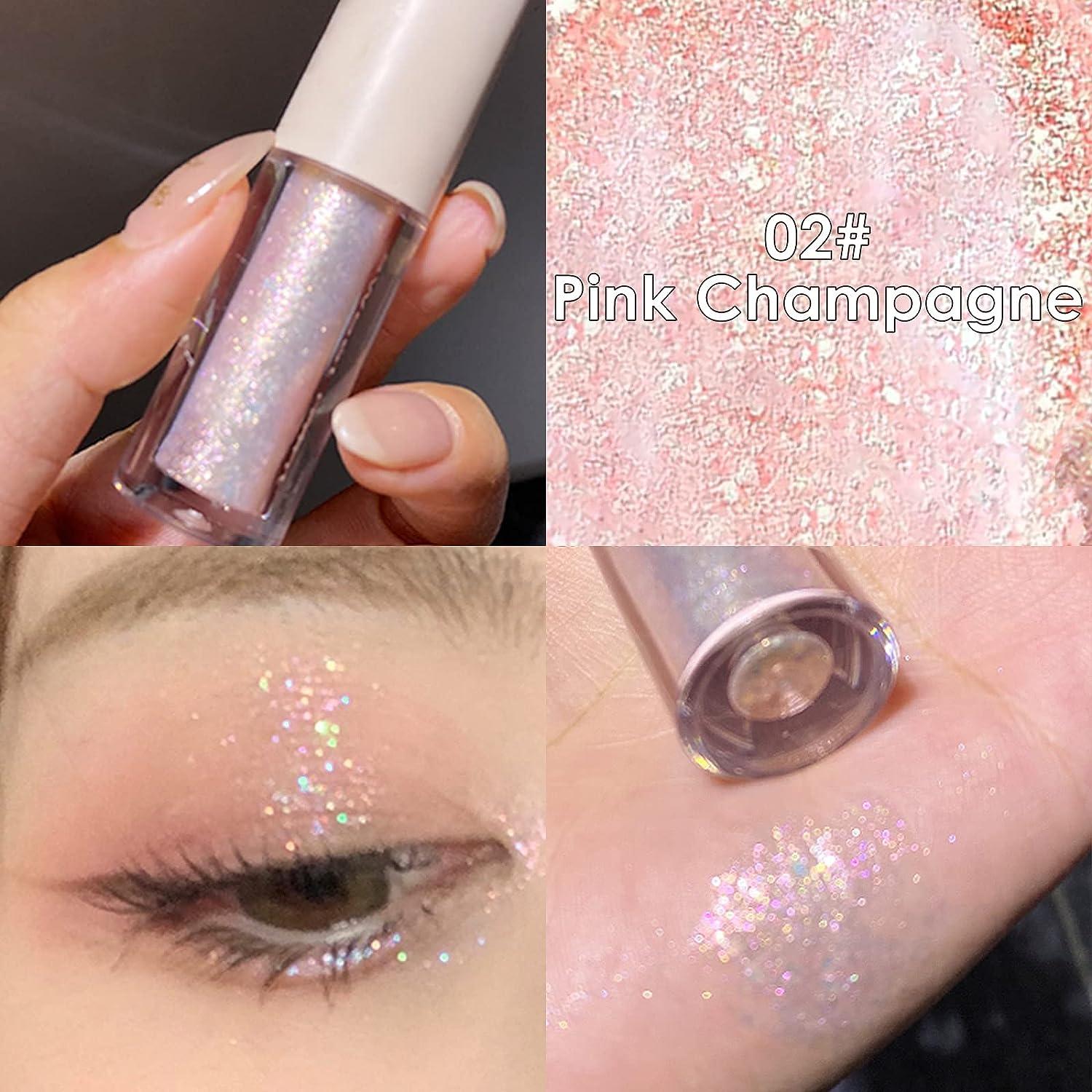 Jutqut Liquid Glitter Eyeshadow - 5 Colors Set Translucent