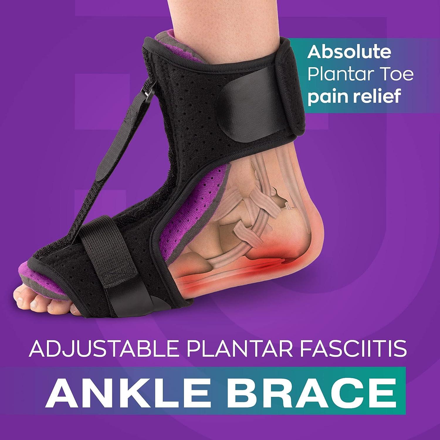 Absolute Toe Plantar Fasciitis Night Splint Foot Pain Relief Adjustable Plantar Fasciitis Relief
