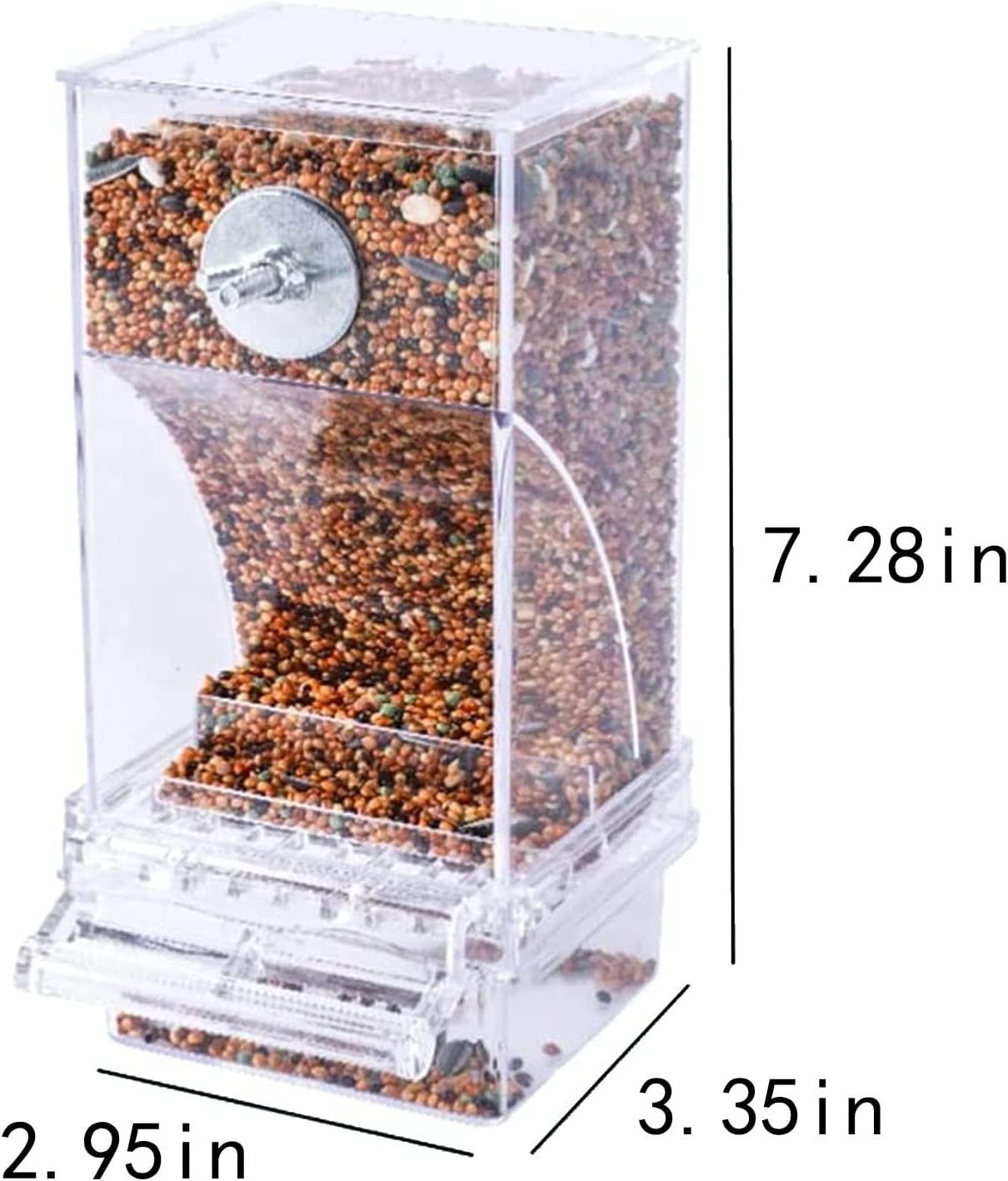 Parrot Automatic Feeder No Mess Bird Feeder Food Container Feeding