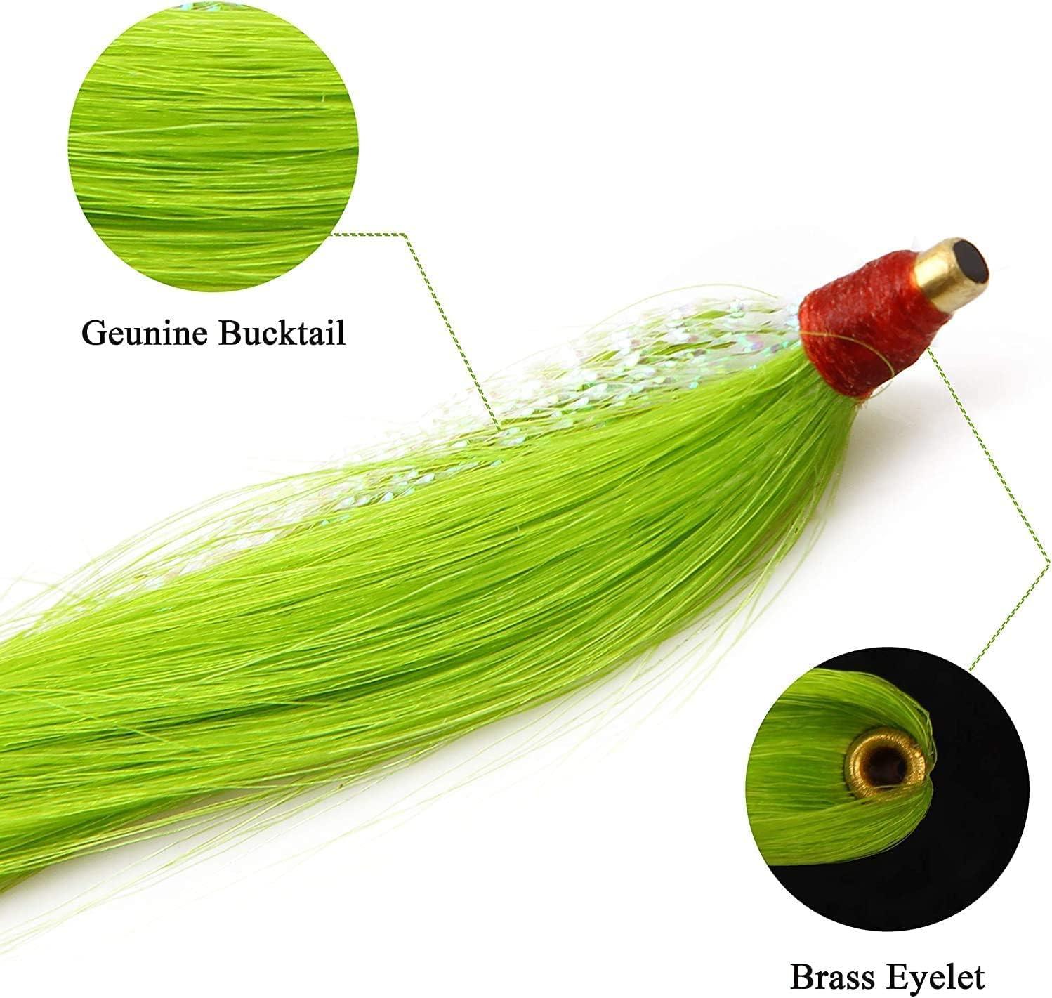 Fishing Bucktail Teasers Saltwater Fishing Lure Rig Fluke Rigs Flounder