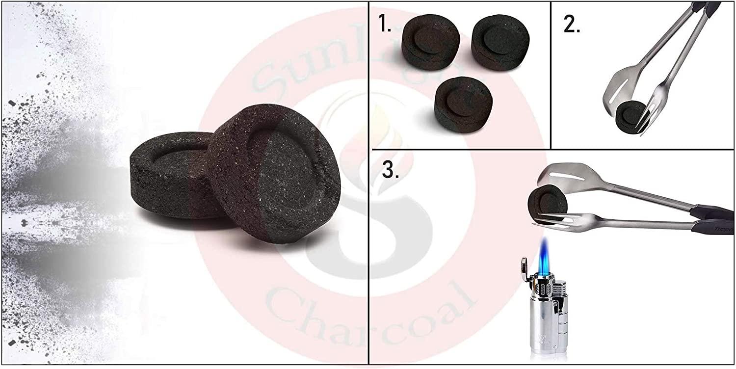 Charcoal Tablets for Incense Quick Light Coal Tablets Charcoal Disks 40