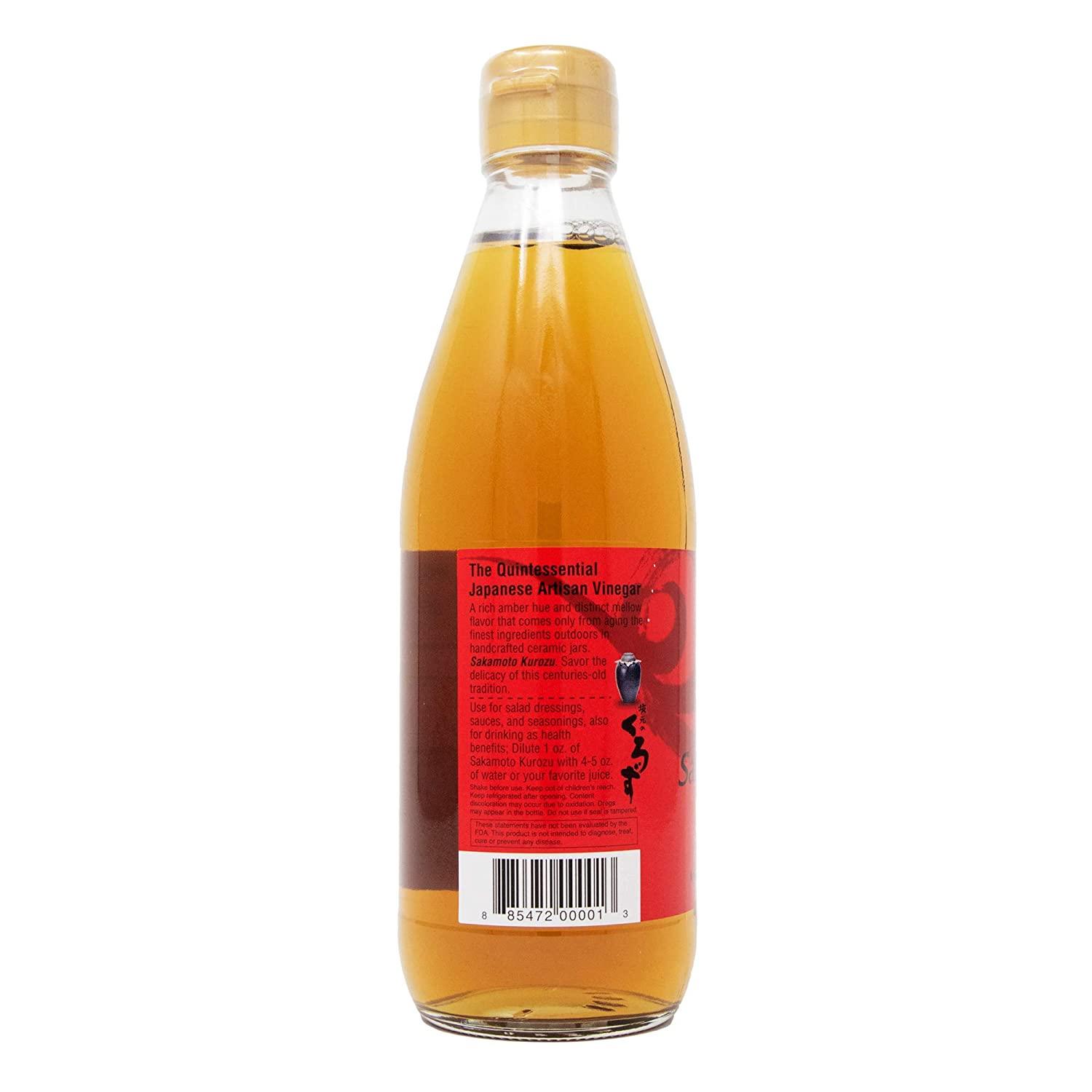 Sakamoto Kurozu Original Artisan Amber Brown Rice Vinegar, Fermented