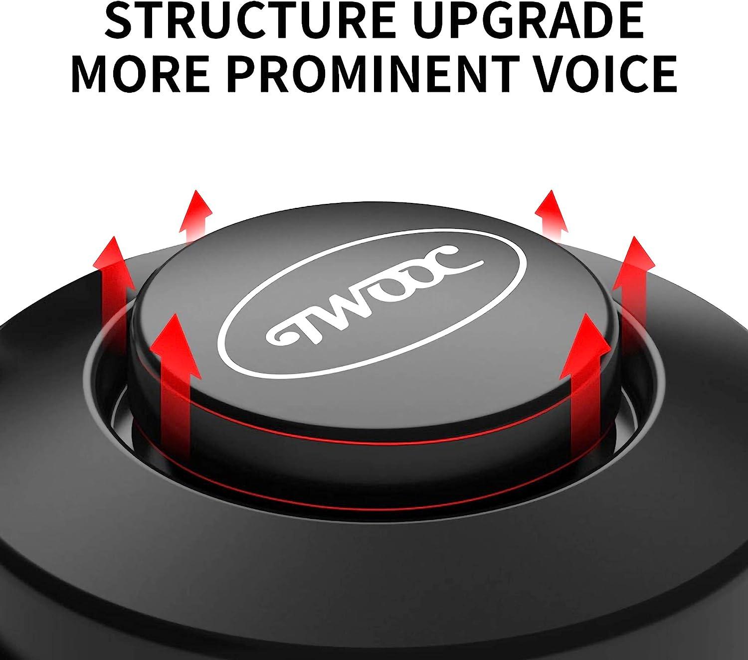 KEWAYO Electric Bike Horn Electronic Bicycle Bell 80130 dB Waterproof Three Volume Modes, with