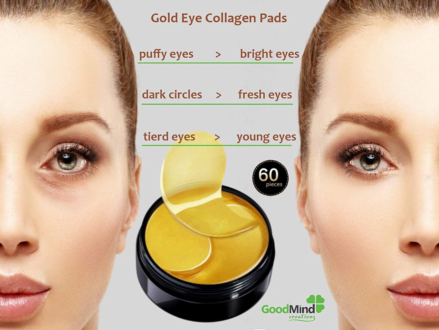 Collagen Under Eye Gel Patches [60 pack] For Moisturizing Puffy Eyes