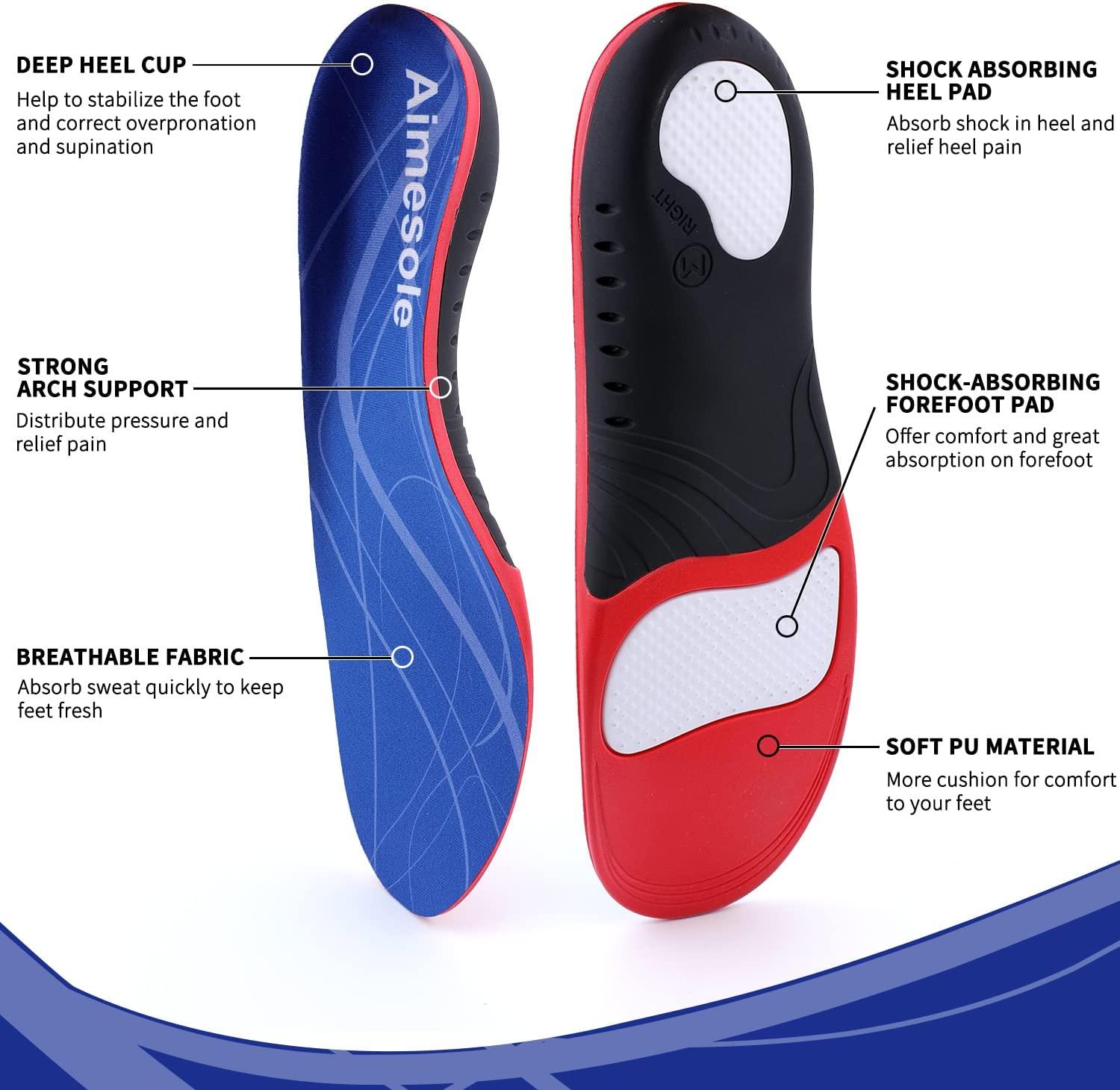 {Standing All Day} Heavy Duty Support Plantar Fasciitis Insoles Arch