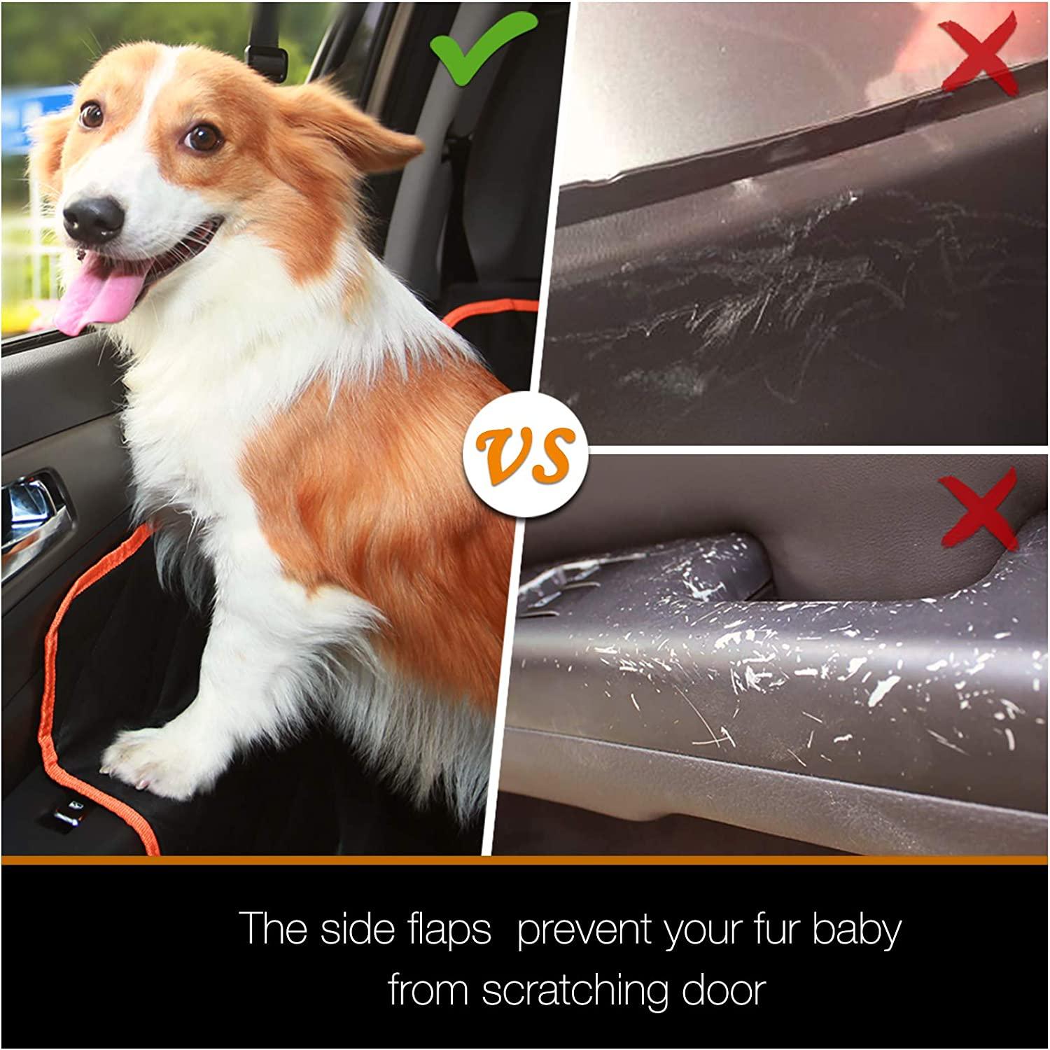 iBuddy Dog Car Seat Covers for Back Seat of Cars/Trucks/SUV, Waterproof Dog  Car Hammock with Mesh Window, Side Flaps and Dog Seat Belt, Durable  Anti-Scratch Nonslip Machine Washable Pet Car Seat Cover