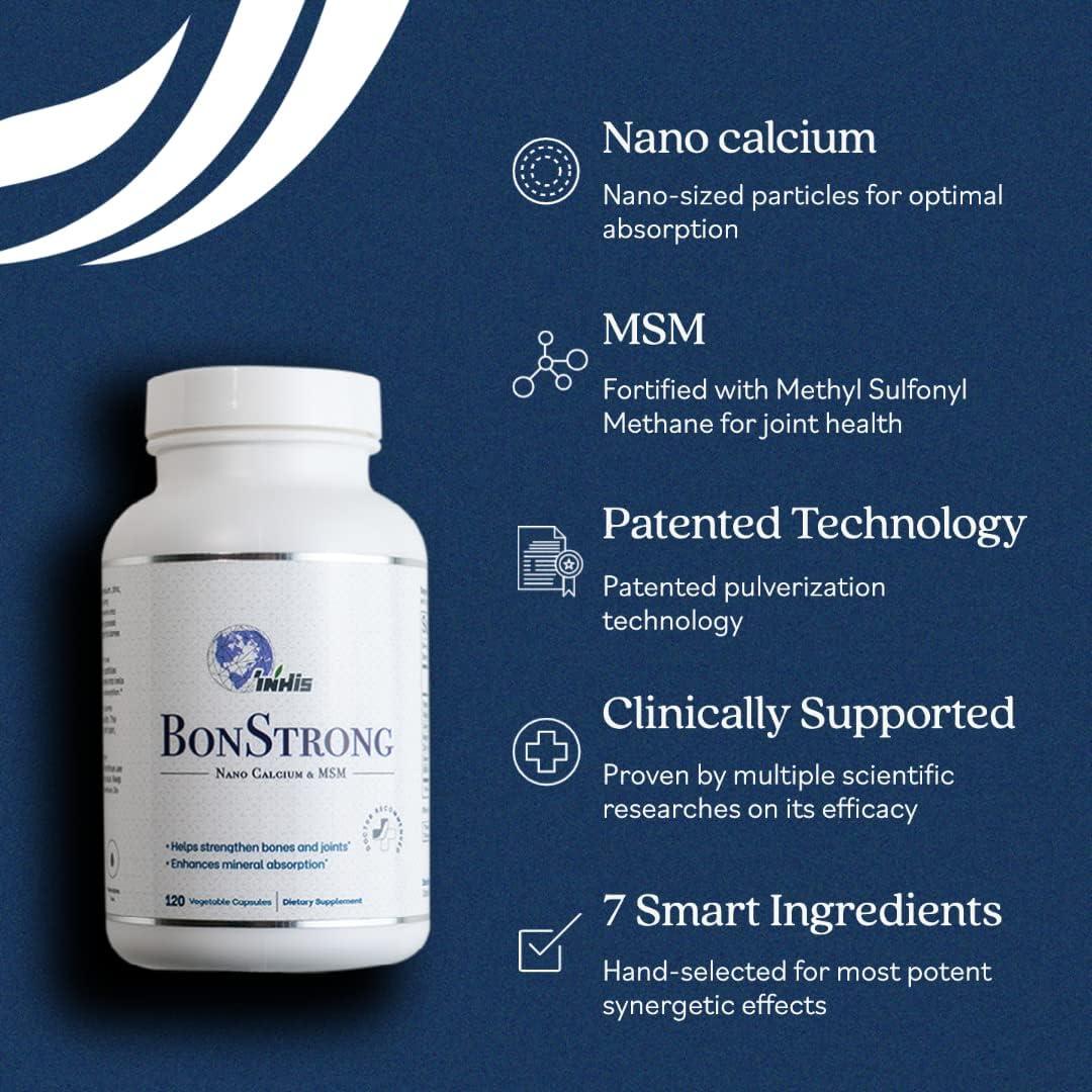 BonStrong Nano Calcium & MSM Patented Nanotechnology with Vitamin D