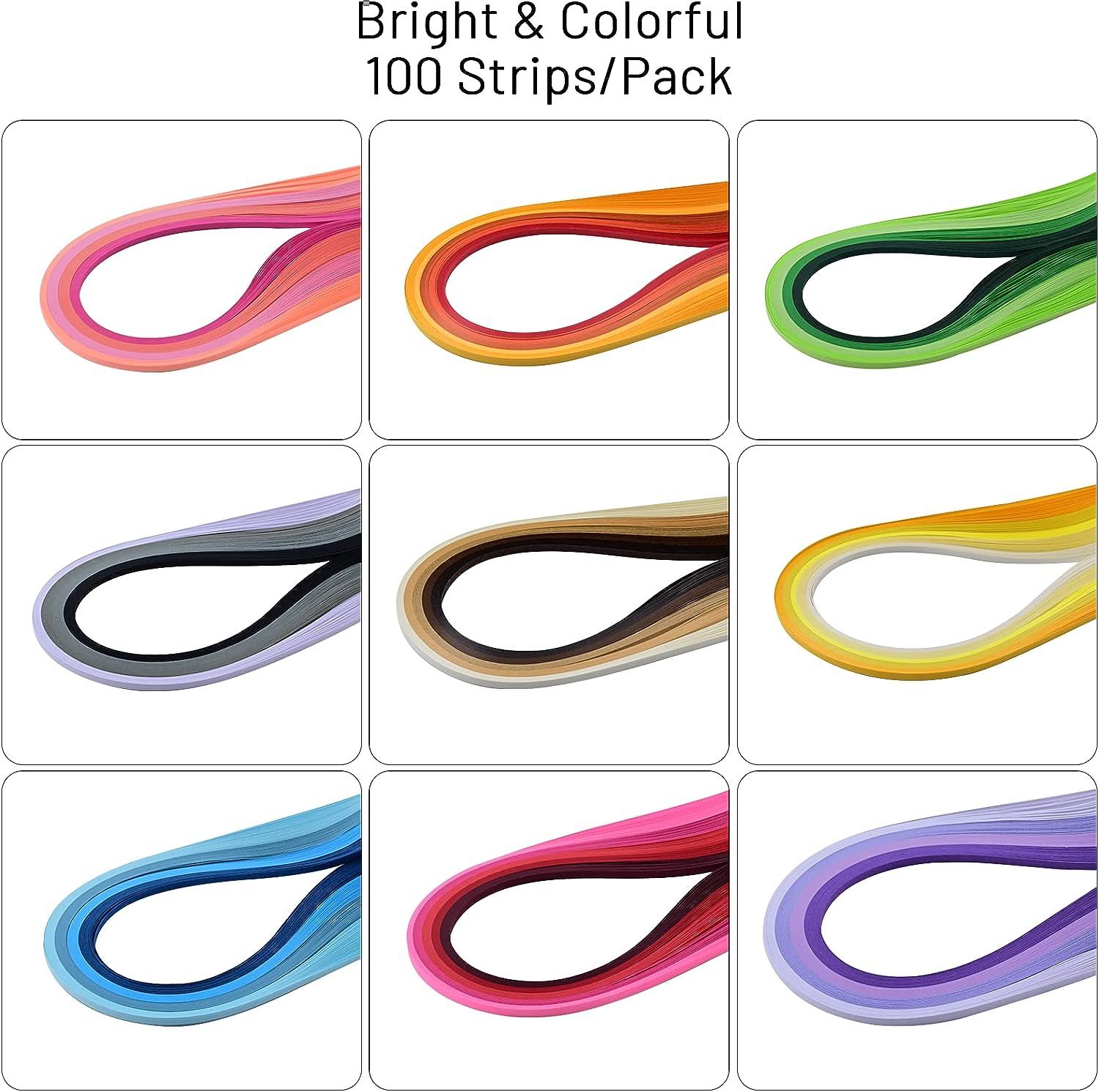 YURROAD Quilling Paper Set for Beginners with 36 Colors 900 Strips 3MM