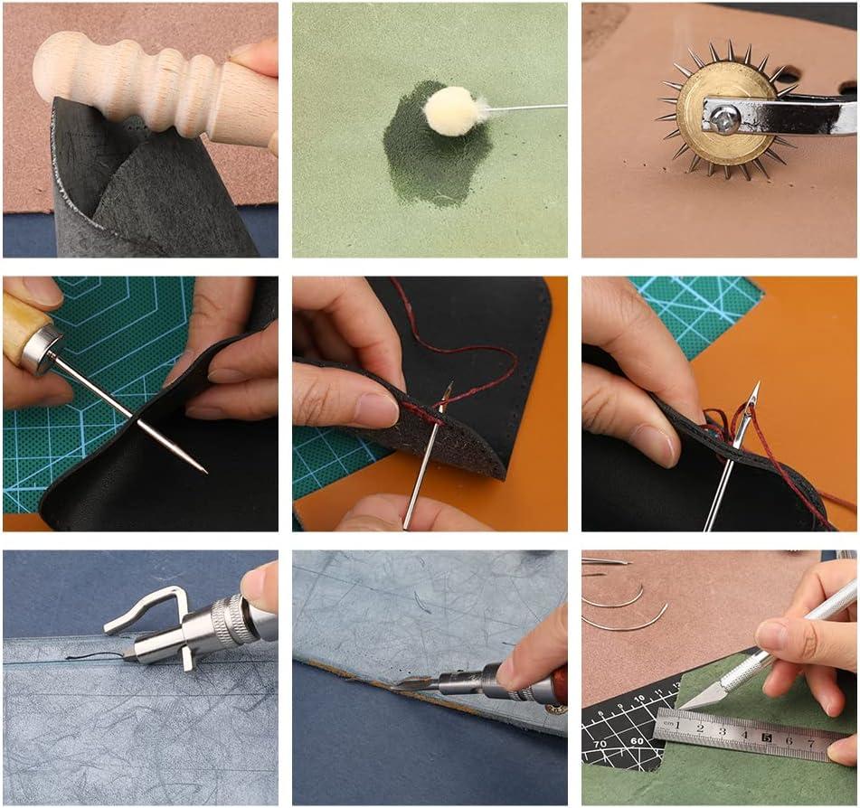 Handmade Leather Goods Making Tools Leather 24pcs Set Handmade
