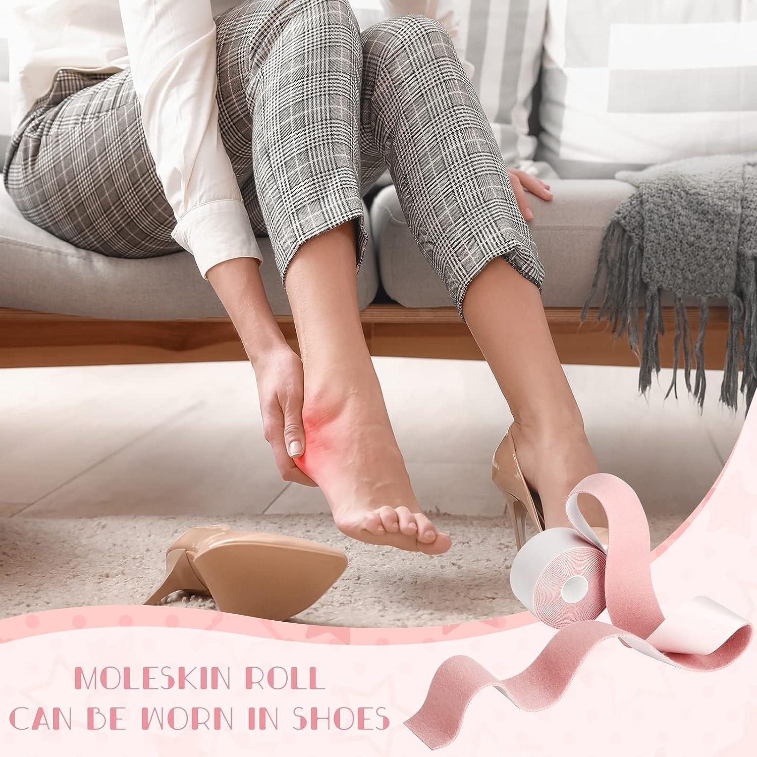 Soft Cotton Moleskin Roll for Feet Blister Prevention Tape Extra Soft Plush Moleskin for