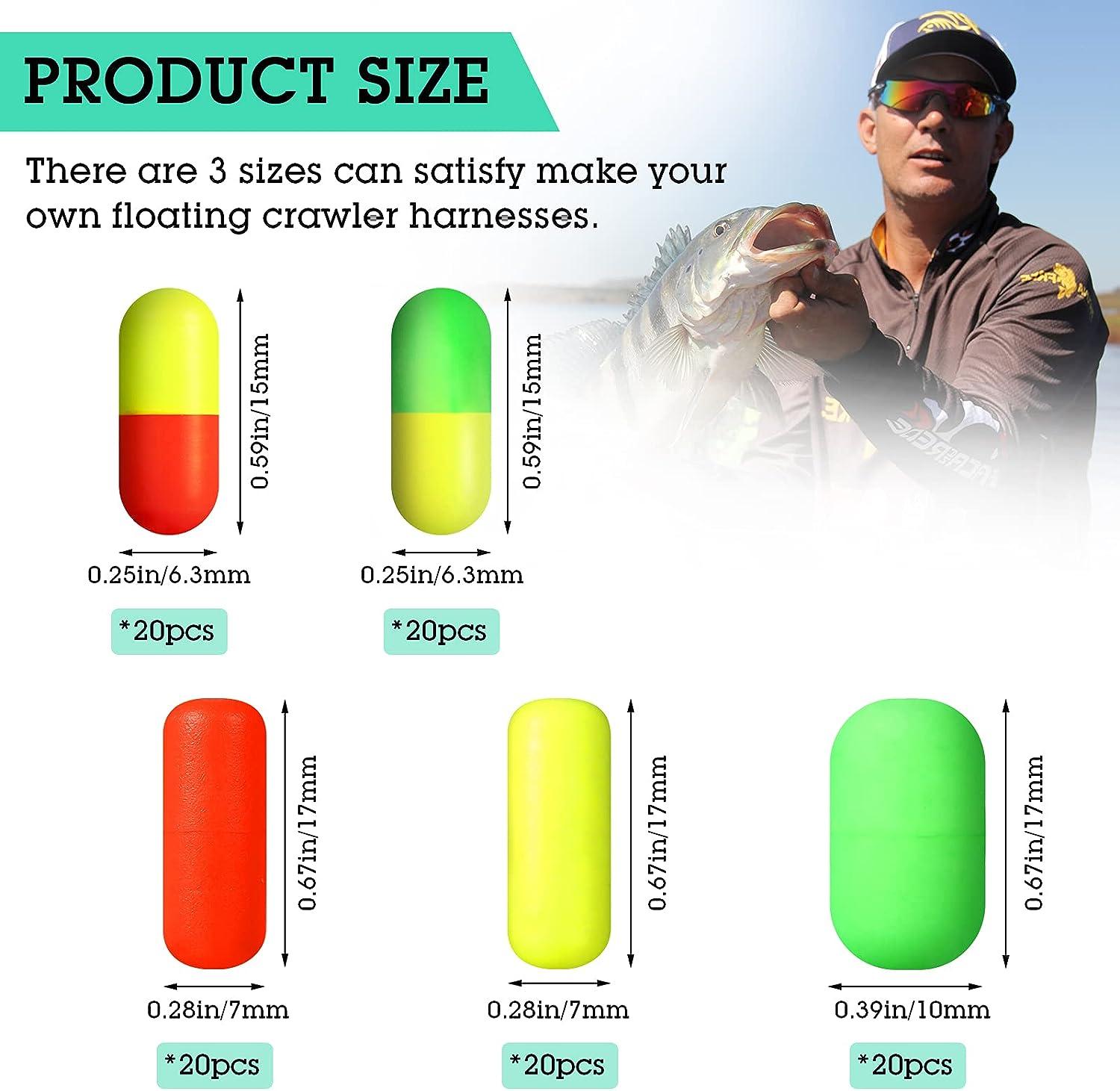 Skylety 100 Pieces Foam Floats Pompano Fishing Rigs Snell Floats