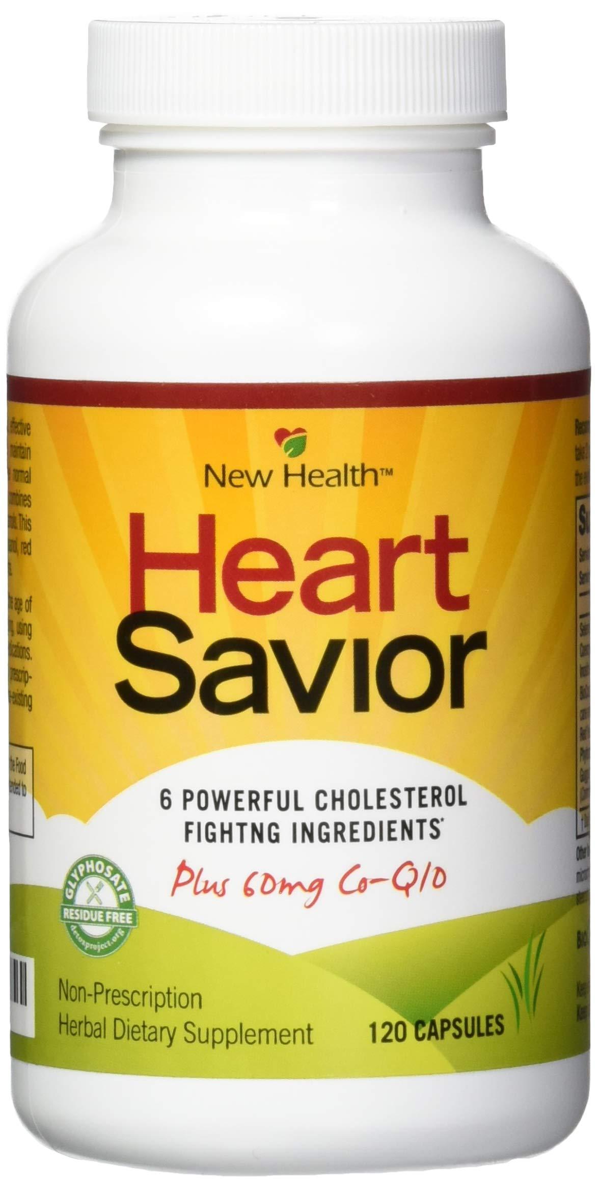 New Health HeartSavior Lower Cholesterol and Heart Health Supplement