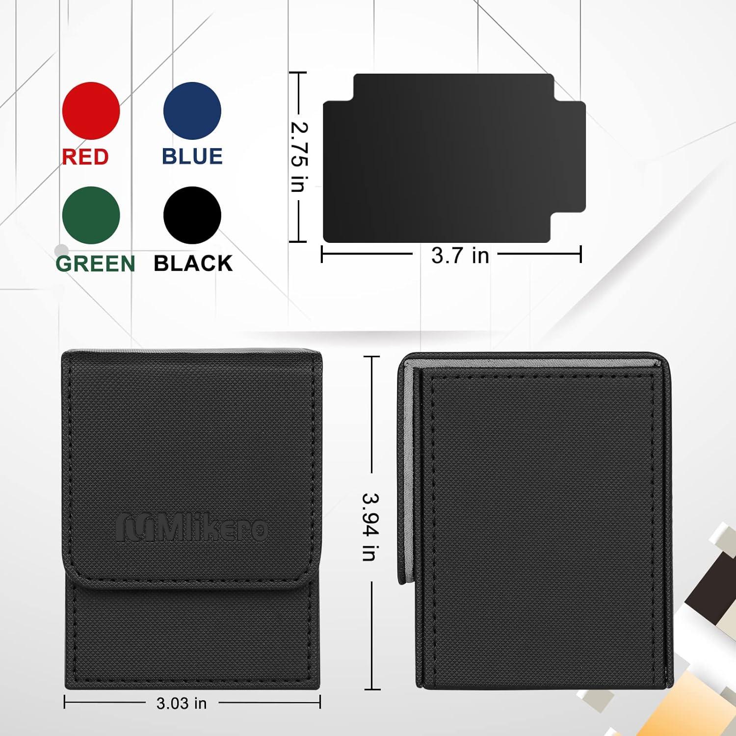 Mlikero 4 Pack Large Card Deck Box for 100+ Single Sleeved Cards | Premium Leather Commander Deck Box with Dividers | Compatible with Mtg, Trading & Sports Cards | Buy Now with Mlikero 4 Pack Large Card Deck Box for 100+ Single Sleeved Cards | Premium Leather Commander Deck Box with Dividers | Compatible with Mtg, Trading & Sports Cards | Buy Now with
