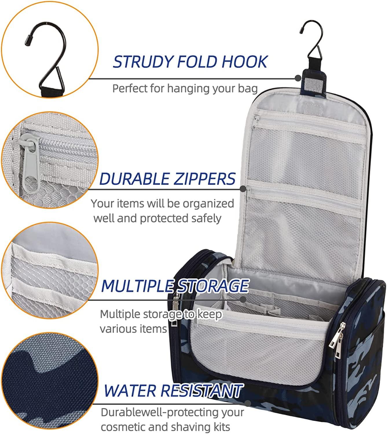 Premium Large Hanging Travel Toiletry Bag for Men and Women - Toiletry  Organizer | eBay