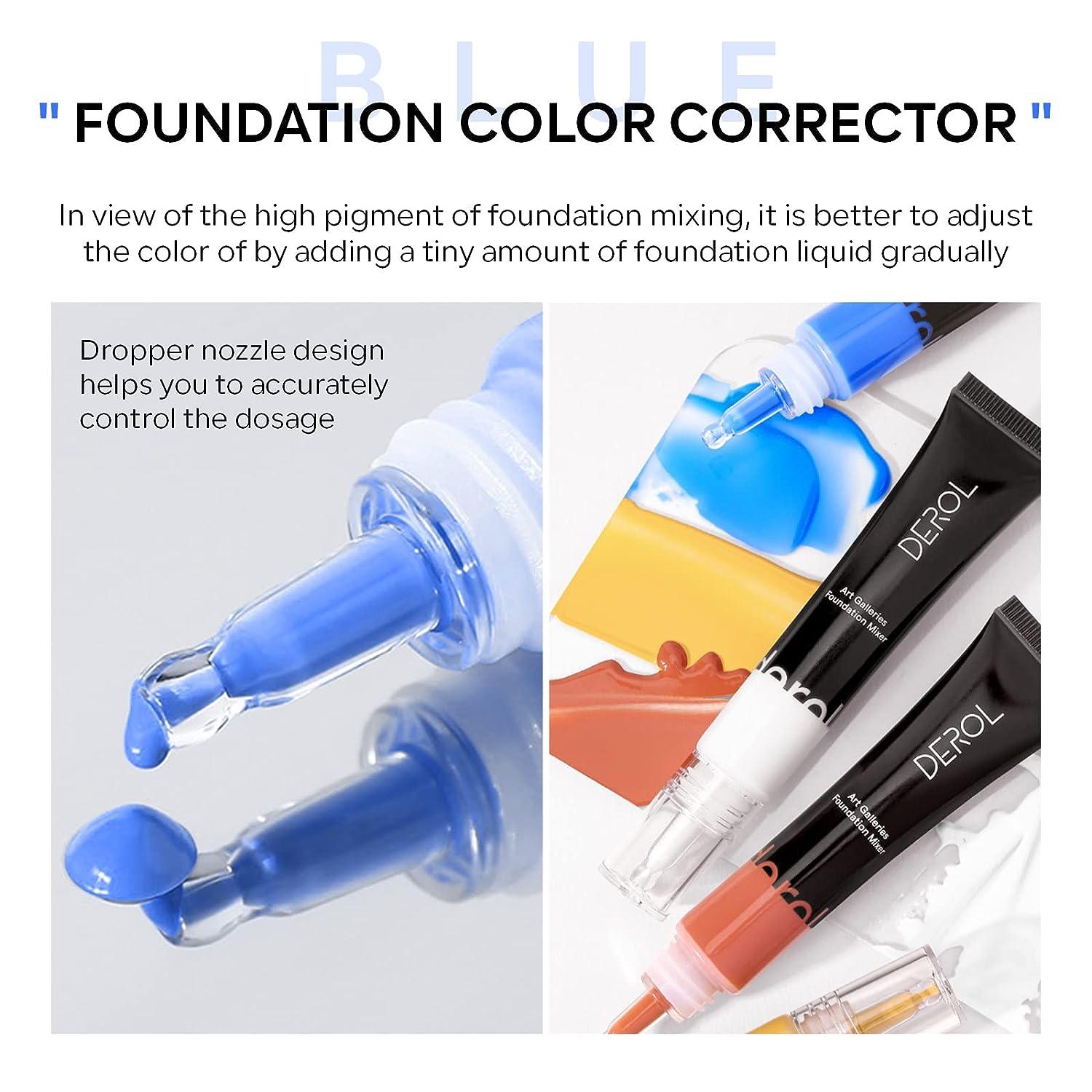 Blue Foundation Mixing Pigment Color Corrector Makeup Liquid Foundation  Color Adjuster Blue Pigment For Foundation Warm To Cold