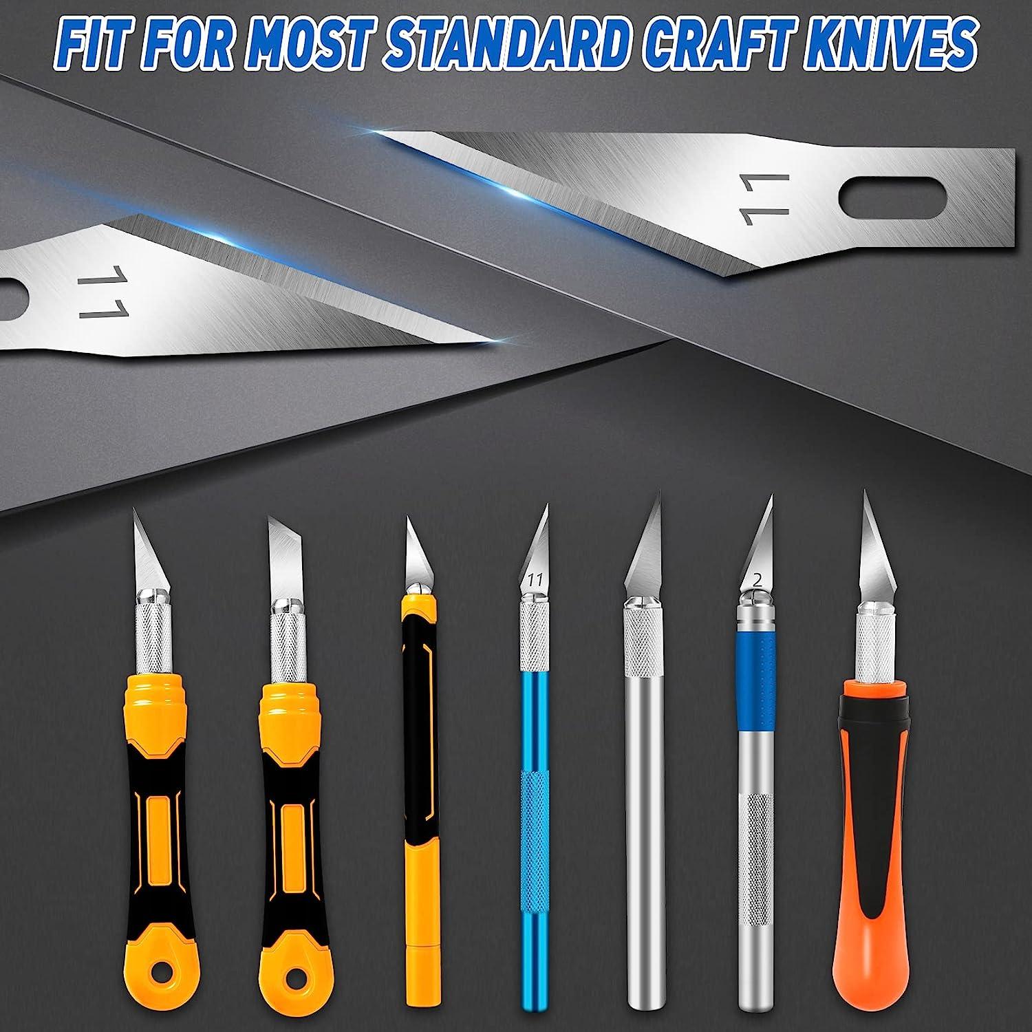 DIYSELF 100 PCS Exacto Knife Blades, SK5 Carbon Steel #11 Exacto