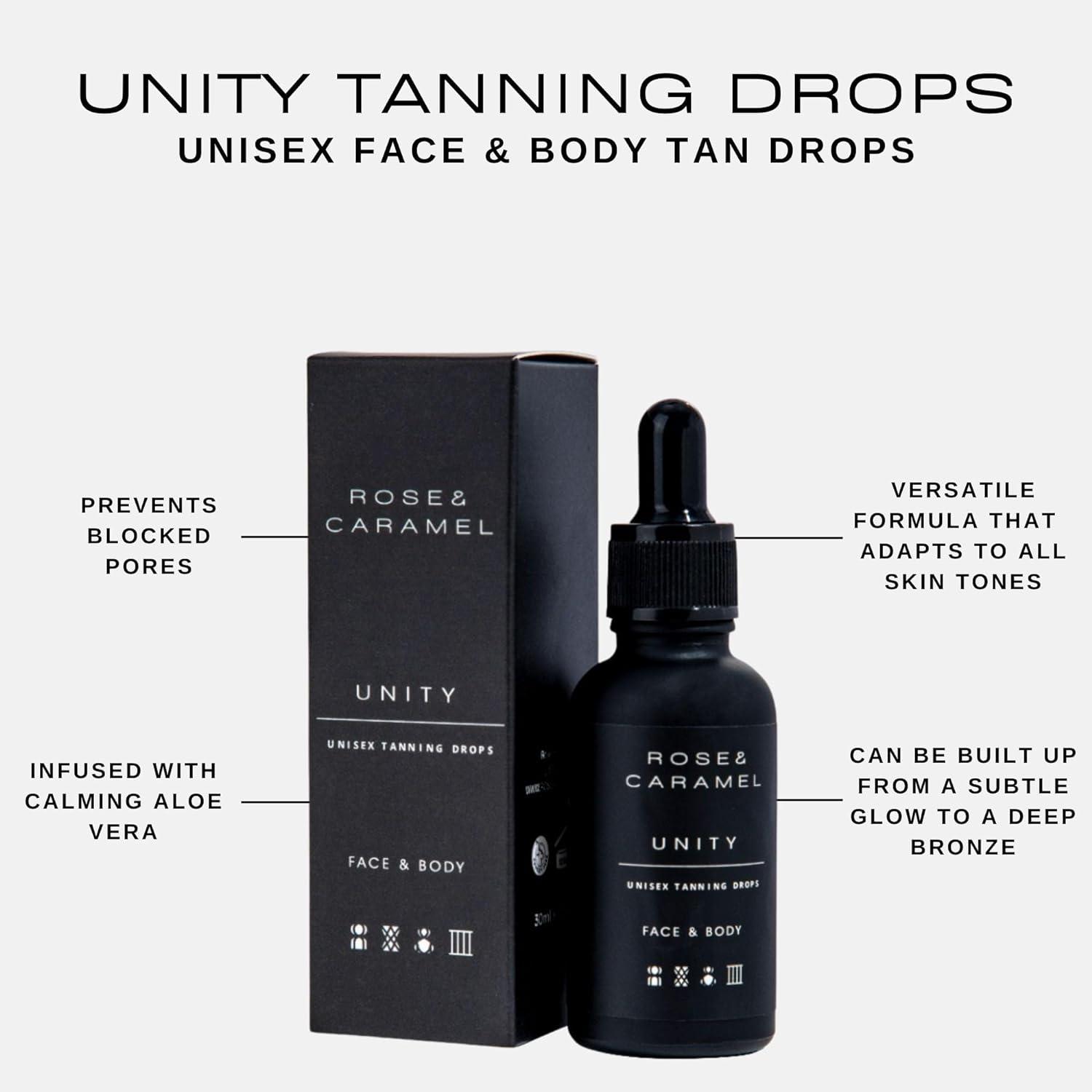 Rose & Caramel Unity Tanning Drops for Face & Body | Buy Now with ...