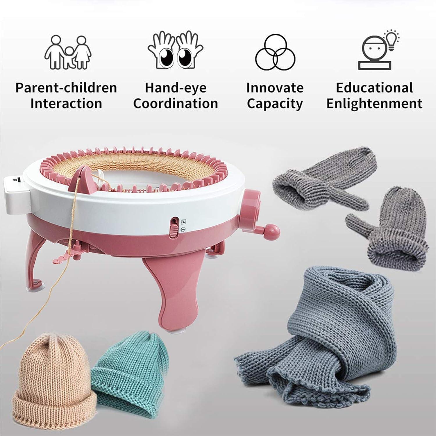 48-Pin Oversized Hand-Knitted Knit Set Knit Plate Rotary Double Knitting  Machine Weaving Loom or Adult and Children's Ki