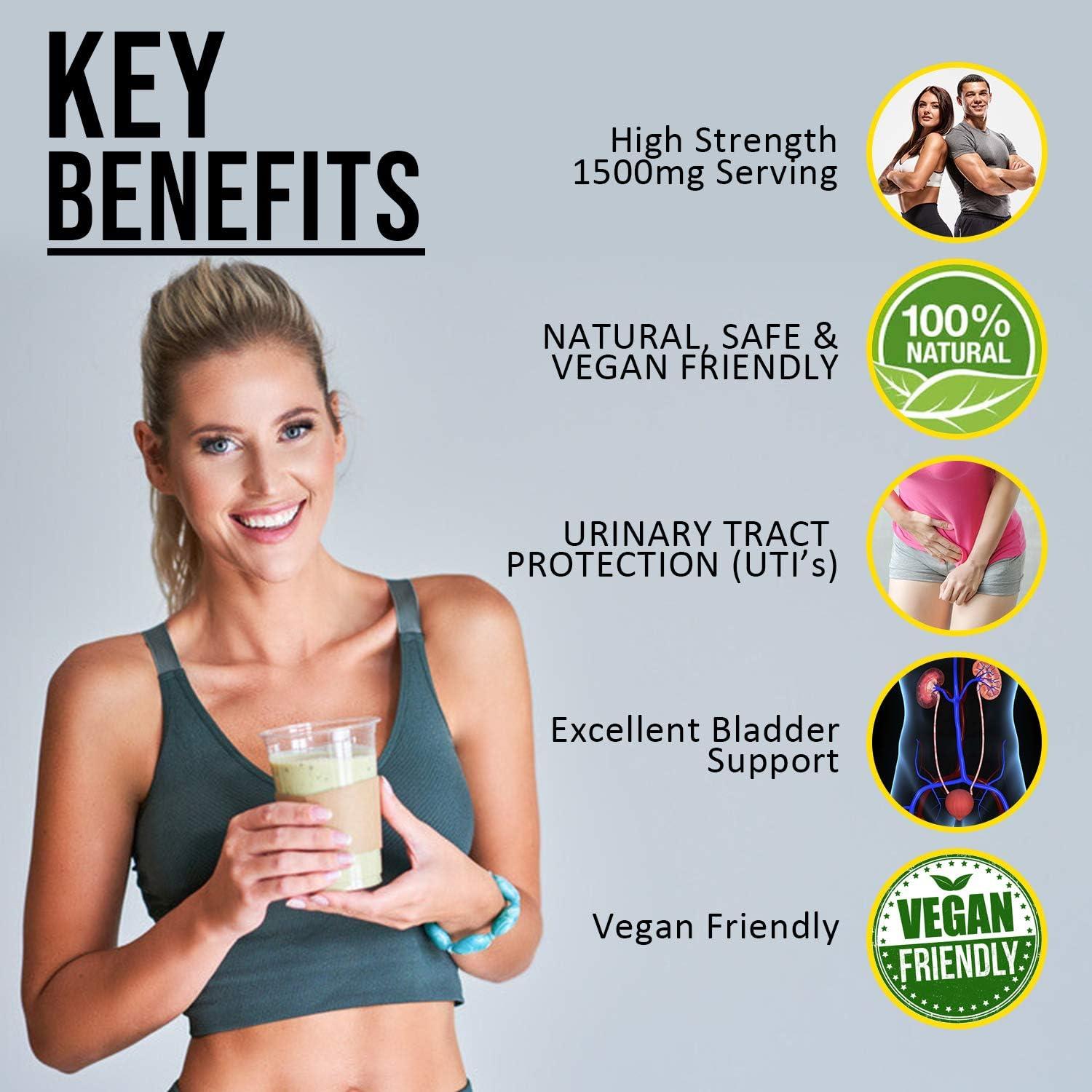 Nuke Nutrition D Mannose Capsules 1500mg 180 Capsules UTI Treatment