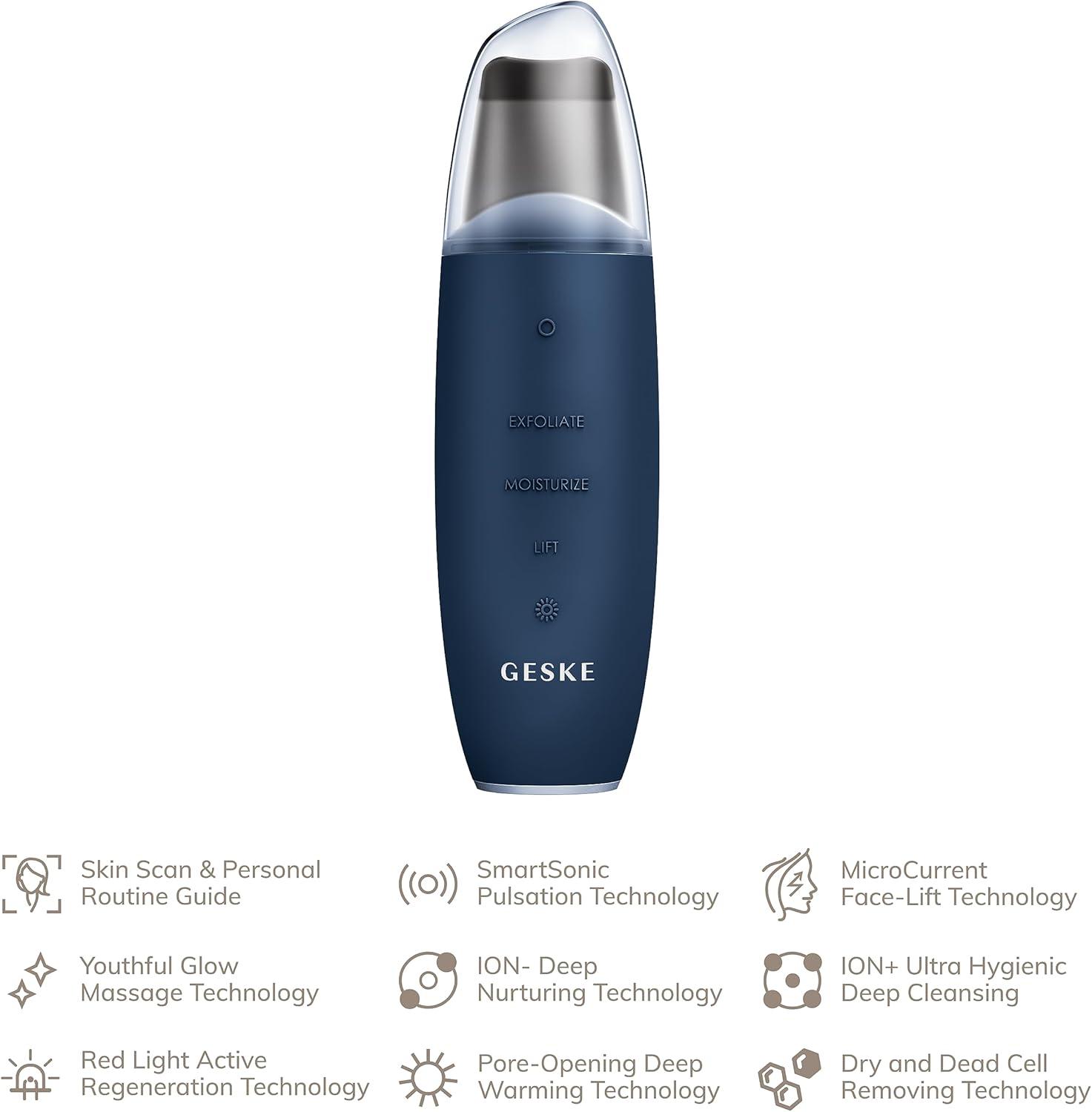 Geske SmartAppGuided Microcurrent Skin Scrubber & Blackhead